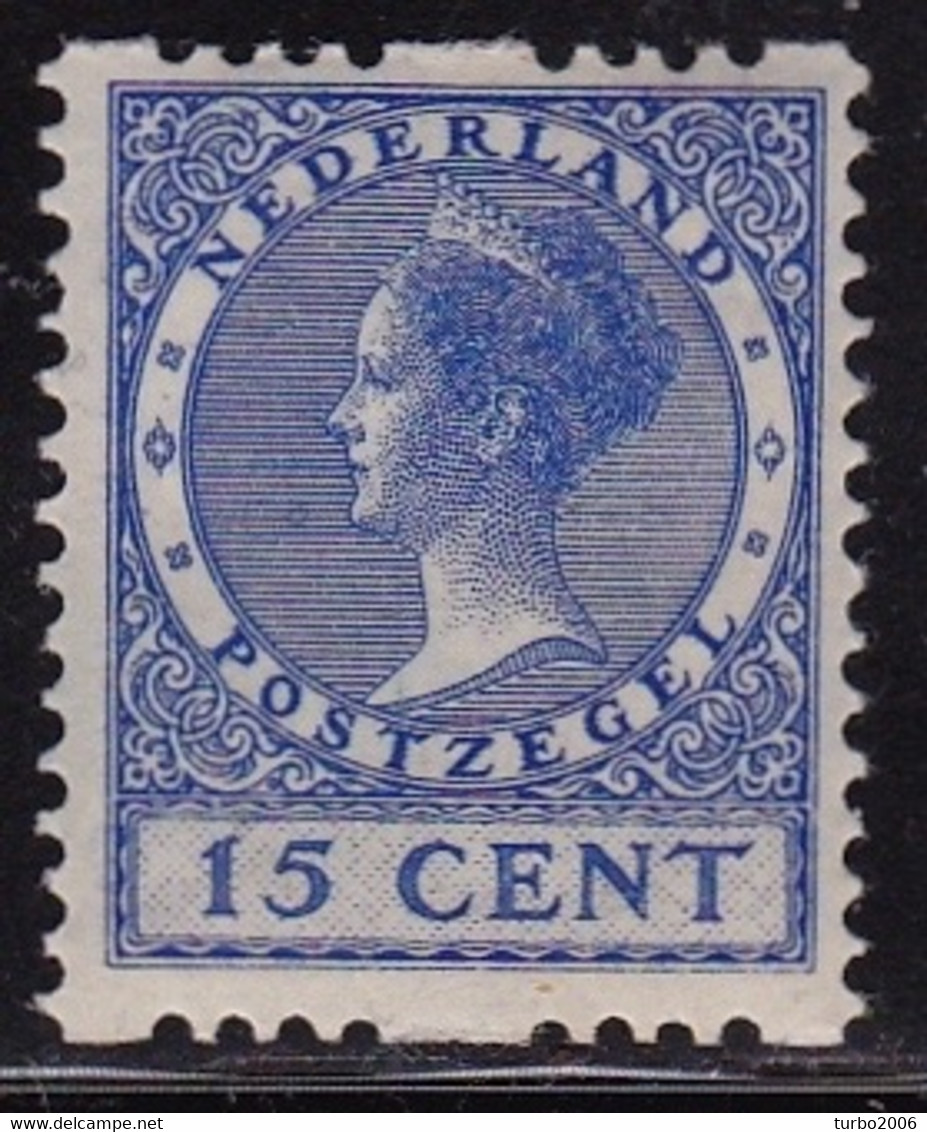 1926-27 Type Veth 15 Cent Ultramarijn Tweezijdige Roltanding Met WM NVPH R 26 Postfris - Postzegelboekjes En Roltandingzegels