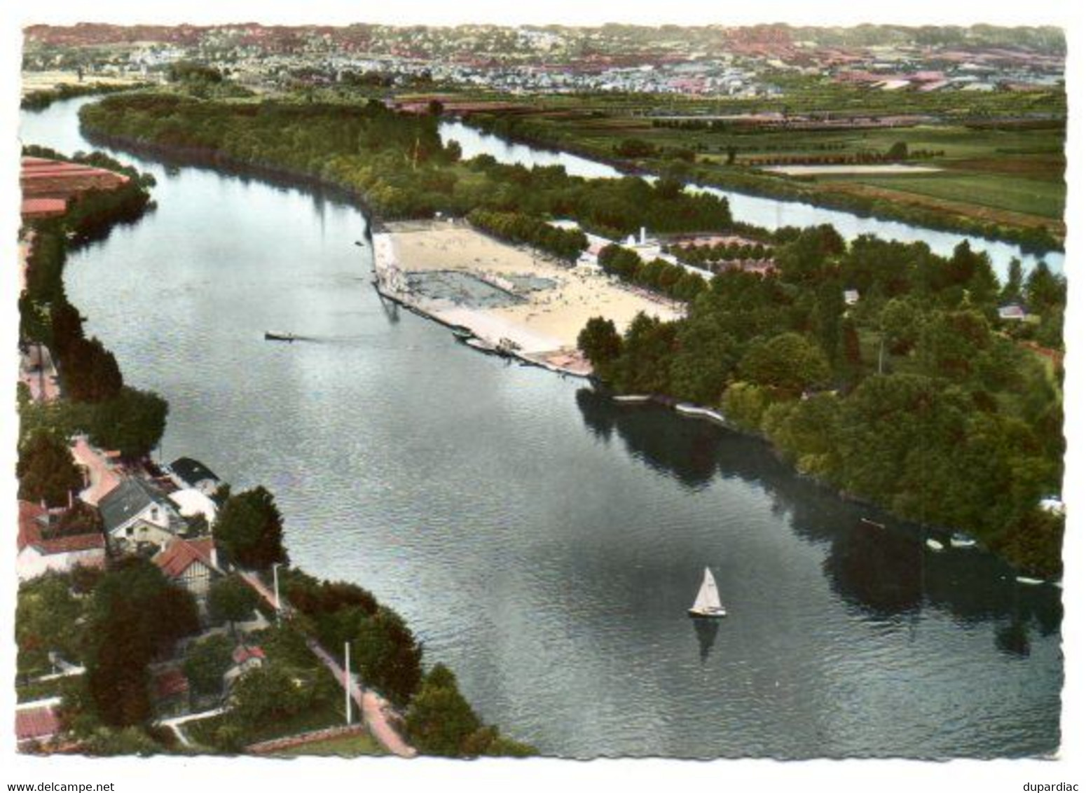 78 - Yvelines / MEDAN - VILENNES : Vue Panoramique. La Plage. - Medan