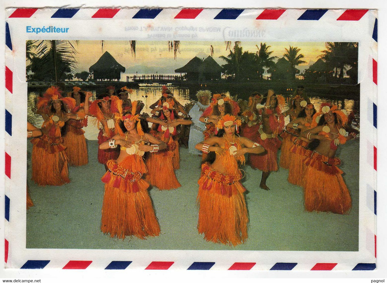 Tahiti :   Lettre Par Avion - Cachet  Mooréa - Tahiti