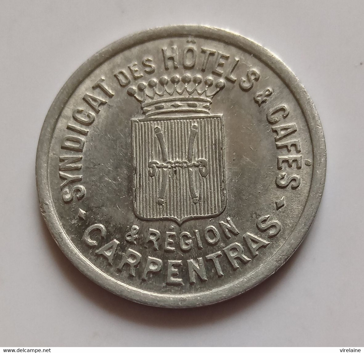 Monnaie De Nécessité Syndicat Des Hôtels & Cafés CARPENTRAS 25 Centimes (B16 24) - Monétaires / De Nécessité