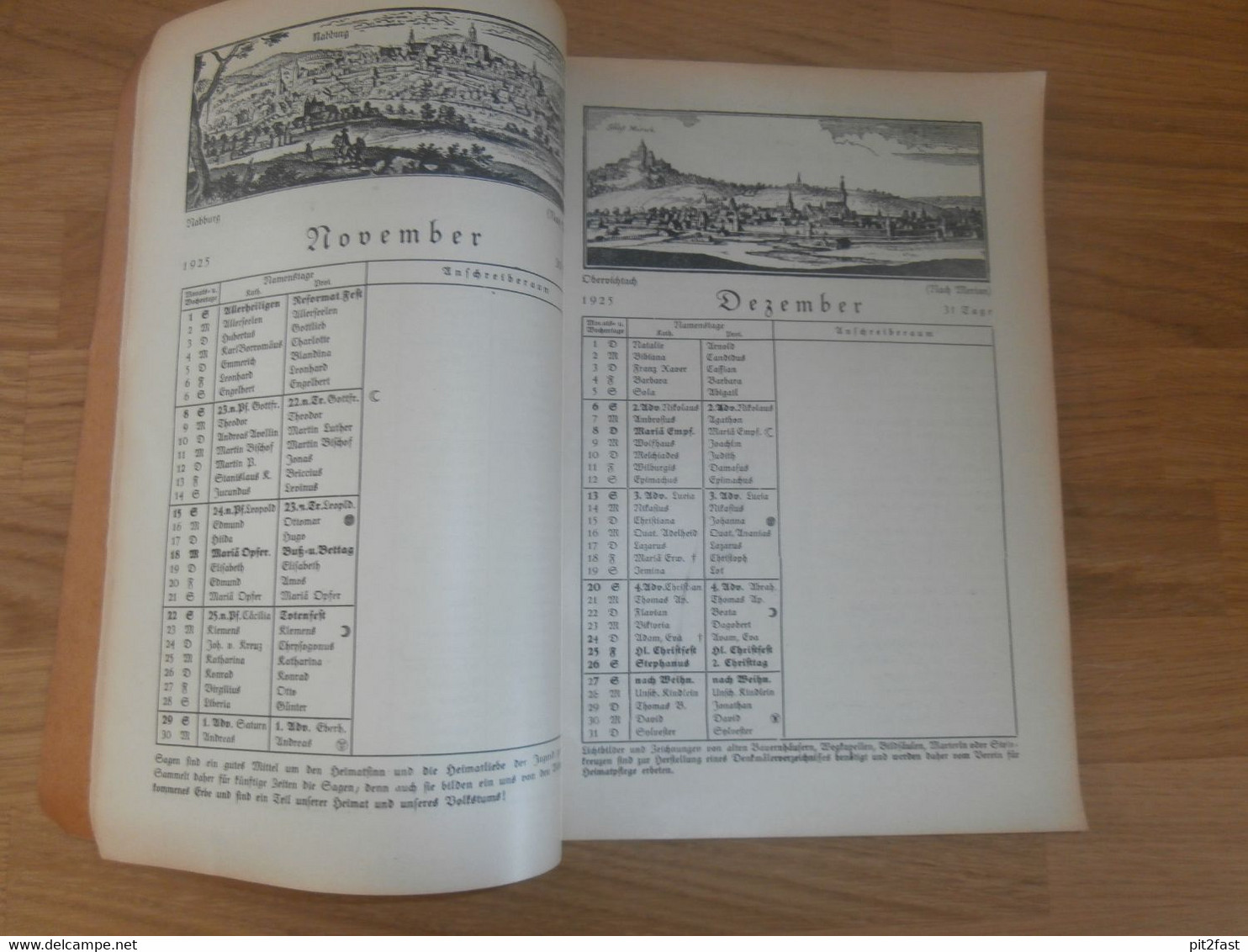 Kalender - Naabgau 1925, Heimatpflege , Weiden , Ahnen , Ahnenforschung , Heimatkalender !!! - Zeldzaamheden