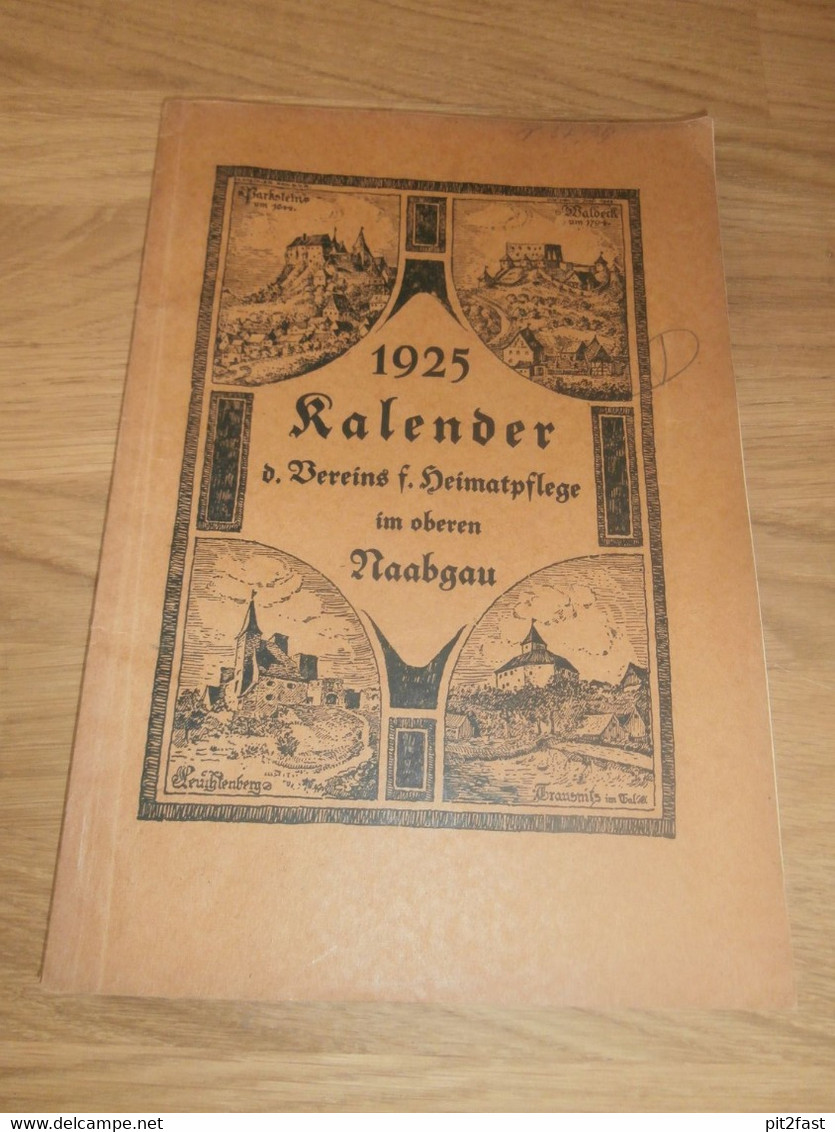 Kalender - Naabgau 1925, Heimatpflege , Weiden , Ahnen , Ahnenforschung , Heimatkalender !!! - Rare