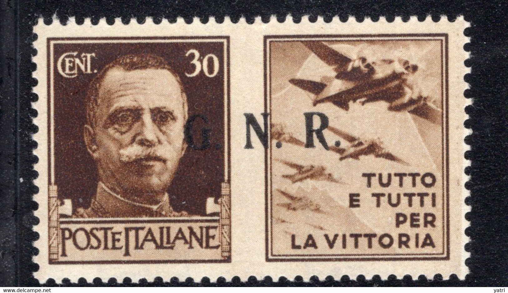 Repubblica Sociale - Propaganda Di Guerra - 30 Cent. ** MNH - Kriegspropaganda