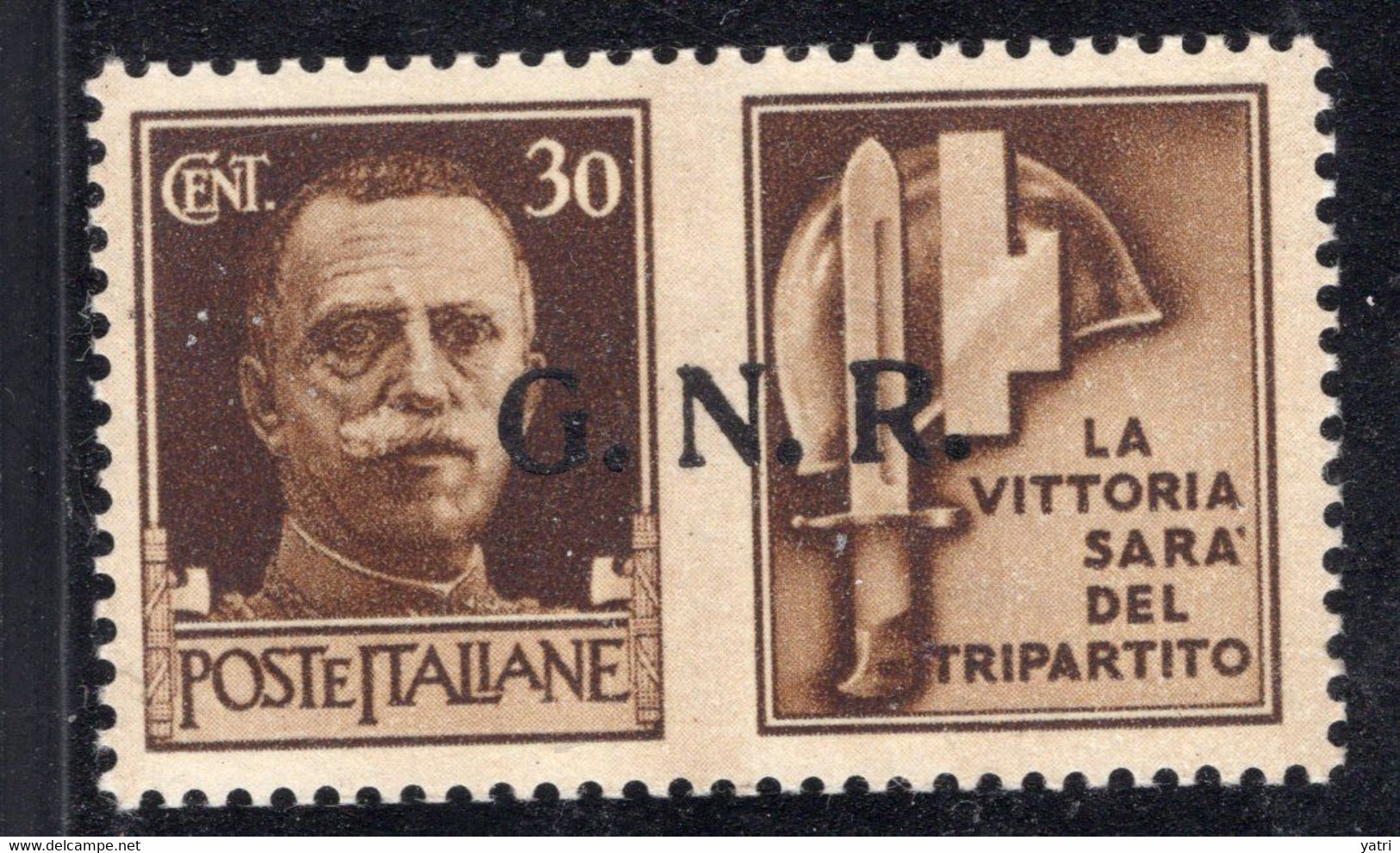 Repubblica Sociale - Propaganda Di Guerra - 30 Cent. ** MNH - Kriegspropaganda