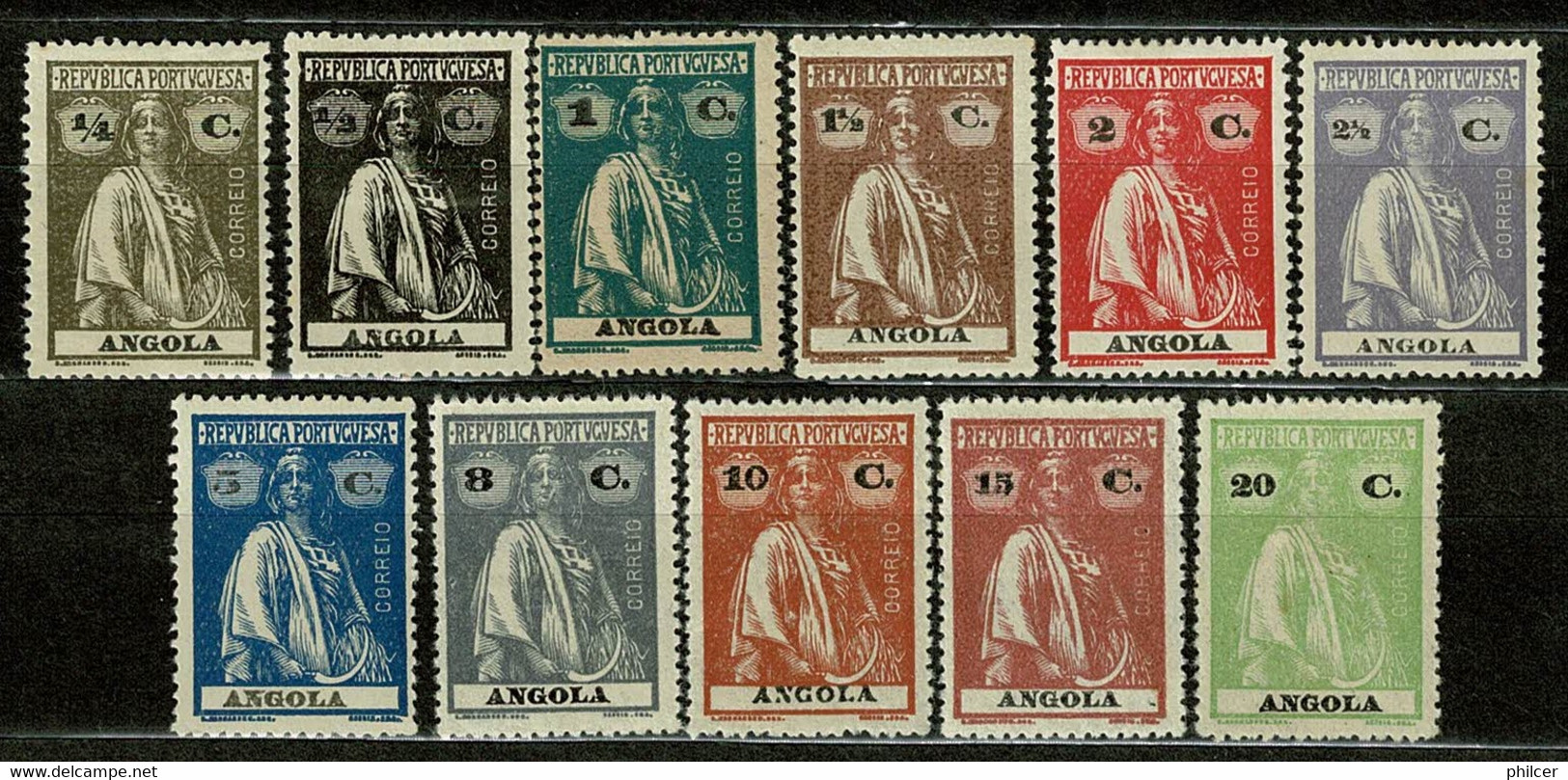 Angola, 1914, # 142/8, 150/3, MH - Angola