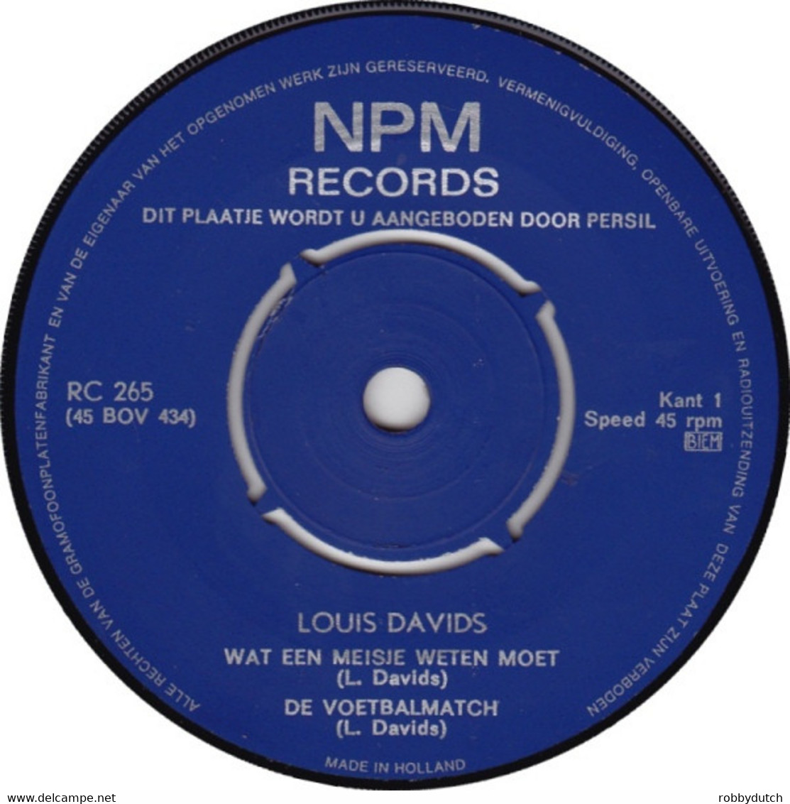 * 7" EP *  Louis Davids - Wat Een Meisje Weten Moet....  (Holland 1966 EX!!!) - Autres - Musique Néerlandaise