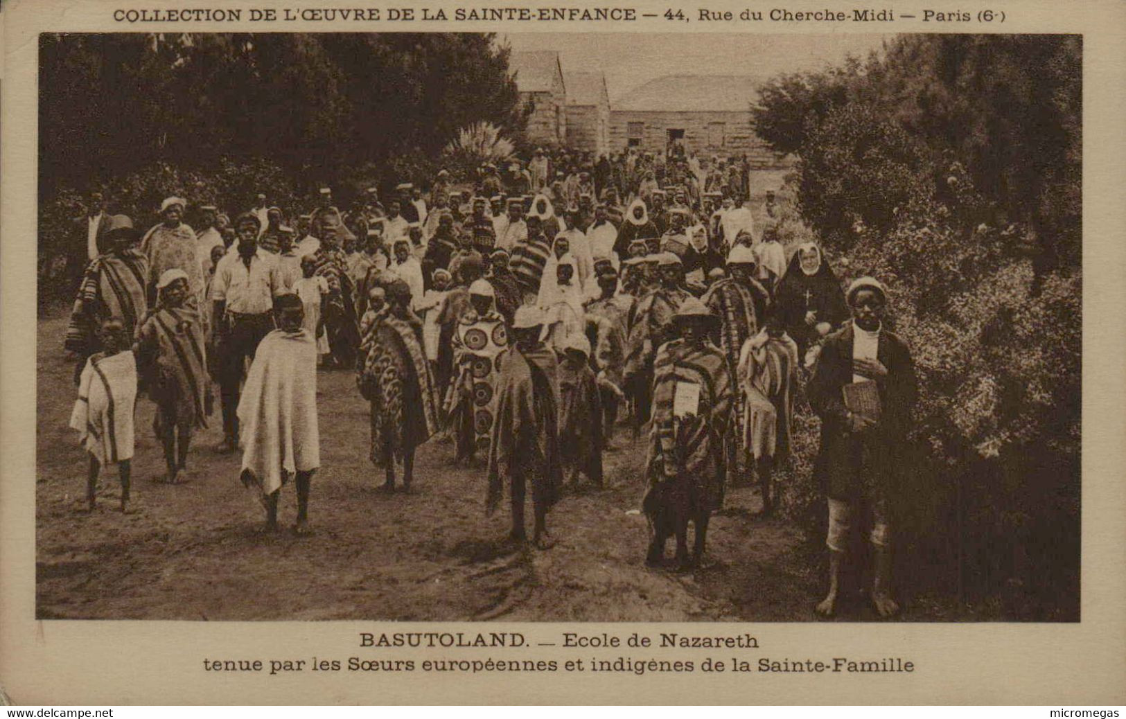 BASUTOLAND - Ecole De Nazareth, Tenue Par Des Soeurs Européennes Et Indigènes De La Sainte-Famille - Lesotho