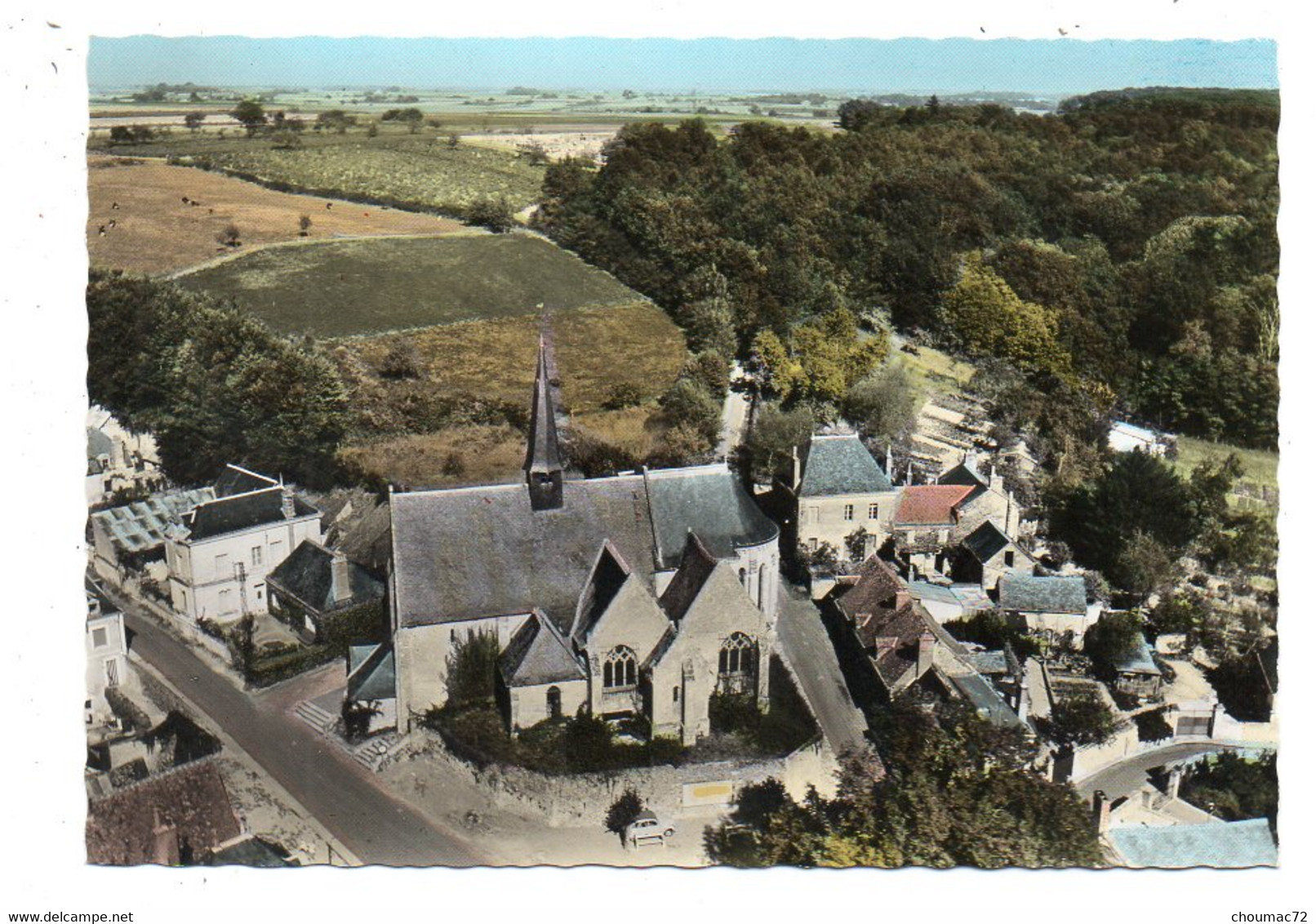 GF (37) 3252, Reugny, Sofer A37 R50 1002, Vue Aérienne, L'Eglise - Reugny