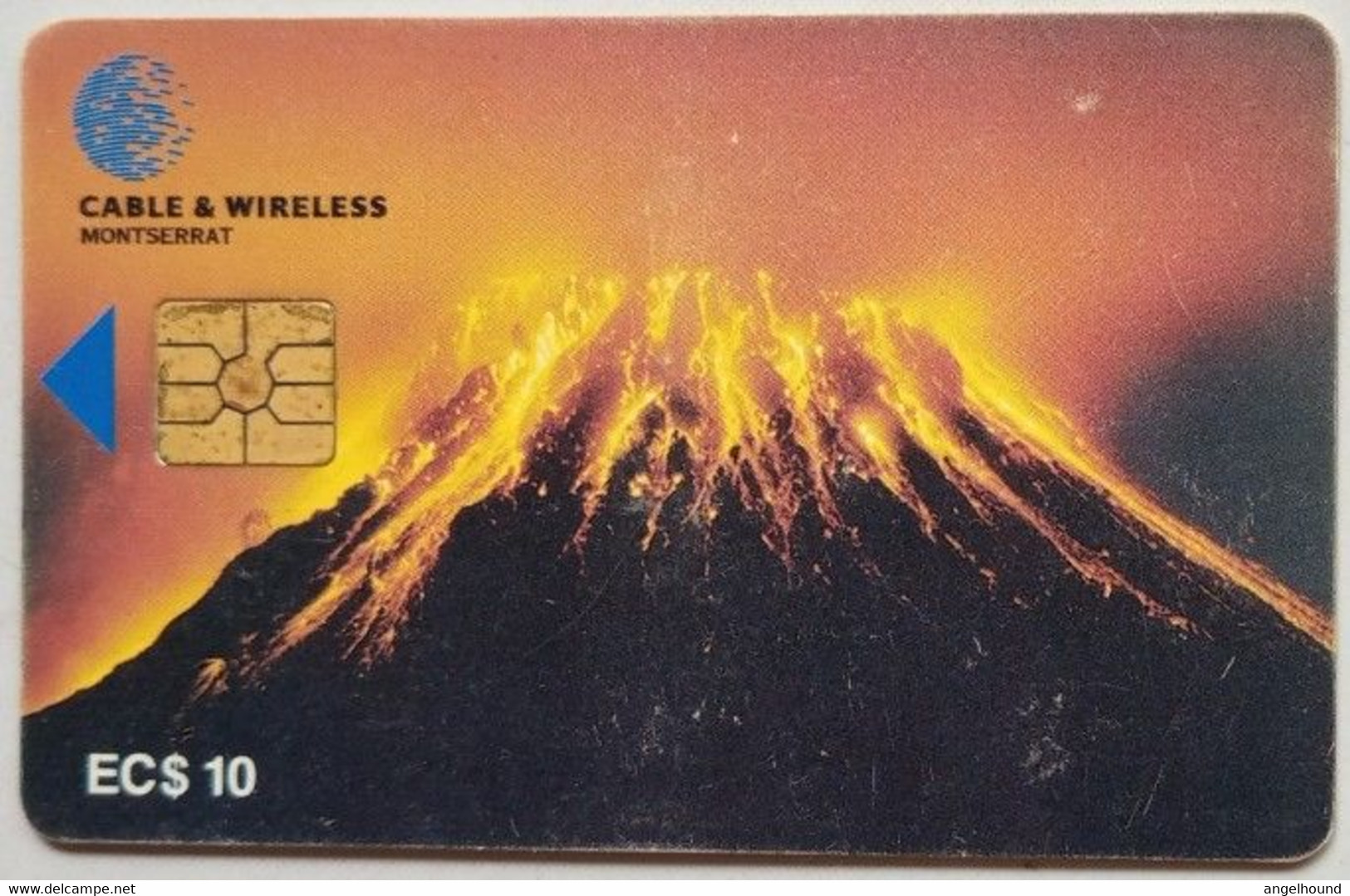 Montserrat Cable And Wireless EC$10 Volcano - Montserrat