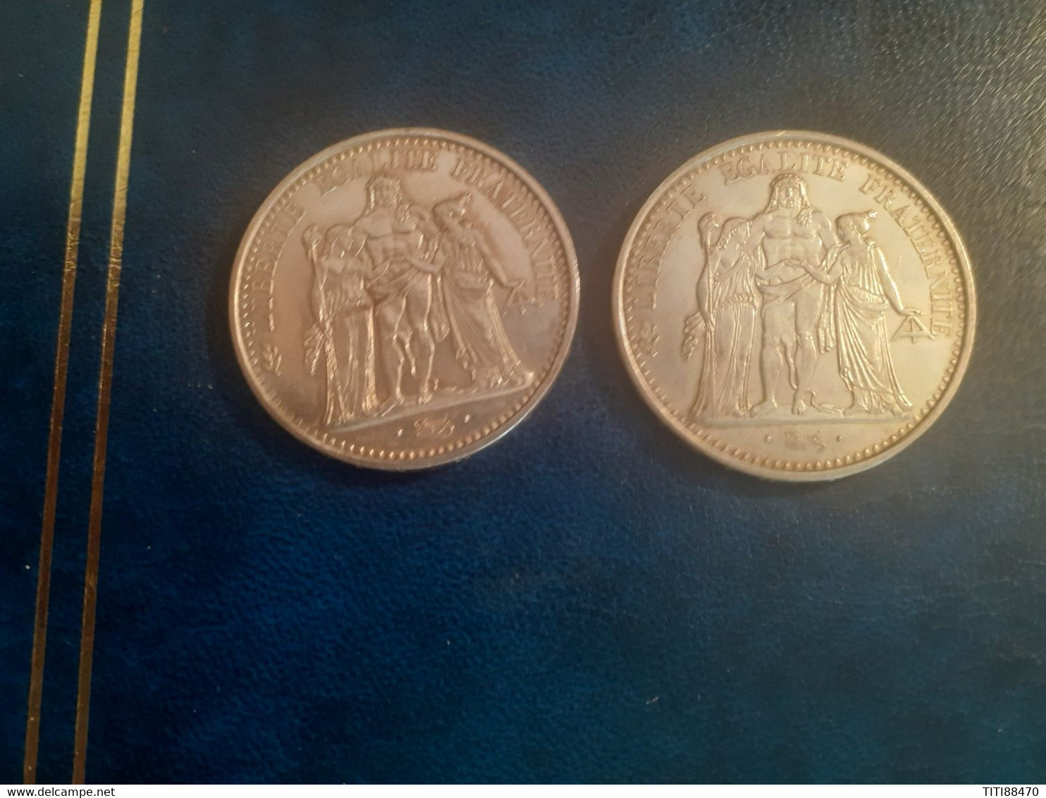 2 Pièces De 10F HERCULE Argent De 1967 Et 1968 - Andere & Zonder Classificatie