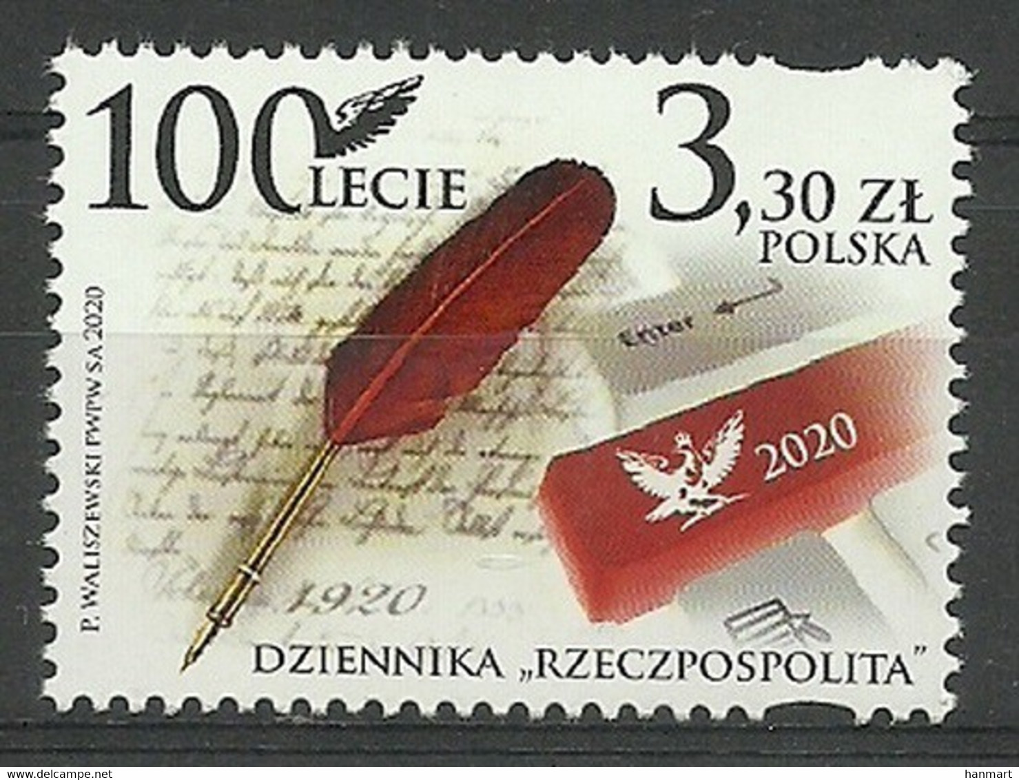 Poland 2020 Mi 5214 Fi 5064 MNH  (ZE4 PLD5214) - Schrijvers