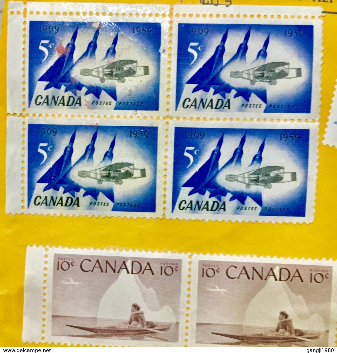 CANADA 2008, COVER 31 STAMPS ALL WITHOUT CANCELLATION ,BOOKLET PANE ,BLOCK ,FLOWER SHIP ,AEROPLANE ,CHIRSTMAS ,BOAT RACE - Covers & Documents