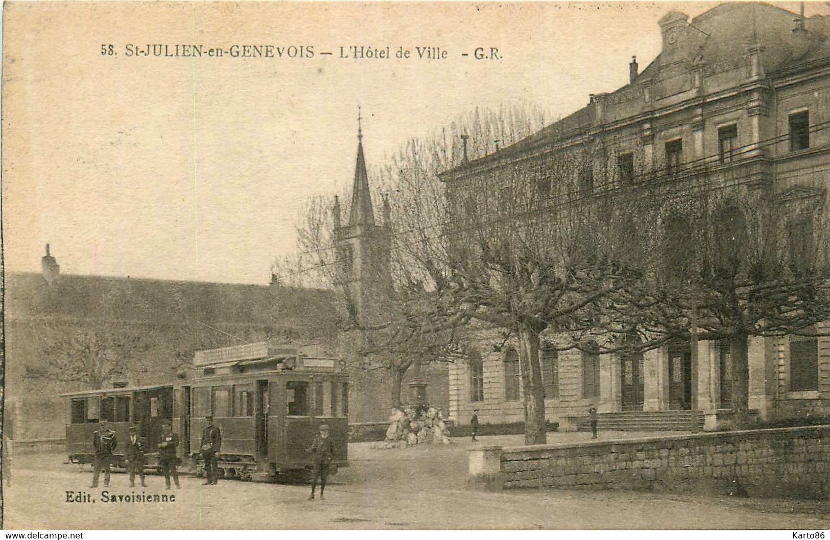 St Julien En Genevois * La Place De L'hôtel De Ville * Tram Tramway - Saint-Julien-en-Genevois