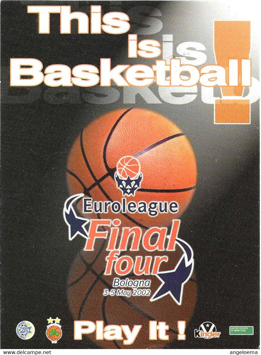 ITALIA - 2004 ROMA 10° Congresso Mondiale "sport Per Tutti" CONI Su Cartolina Basketball Euroleague Final Four - 7042 - Basket-ball