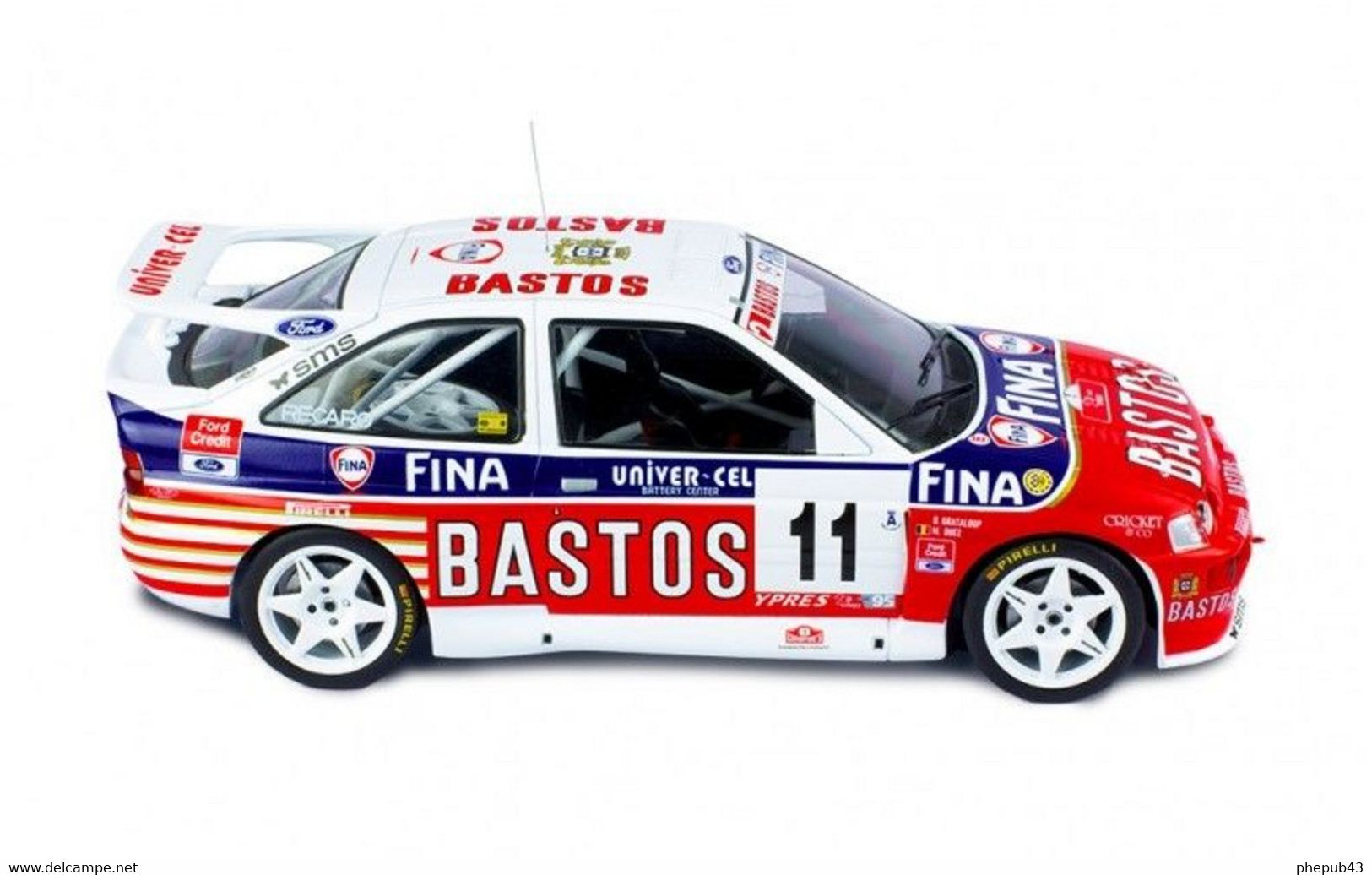 Ford Escort RS Cosworth - Marc Duez/Daniel Grataloup - Rally 24h Ypres 1995 #11 - Ixo (1:18) - Ixo