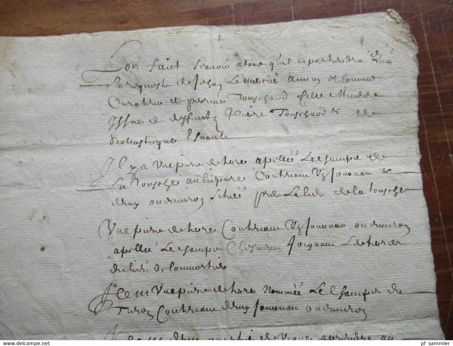 Frankreich Brief / Dokument Aus Dem Jahr 1662 / 17. Jahrhundert Faltbrief Mit Inhalt Und Schnörkelunterschrift - ....-1700: Voorlopers