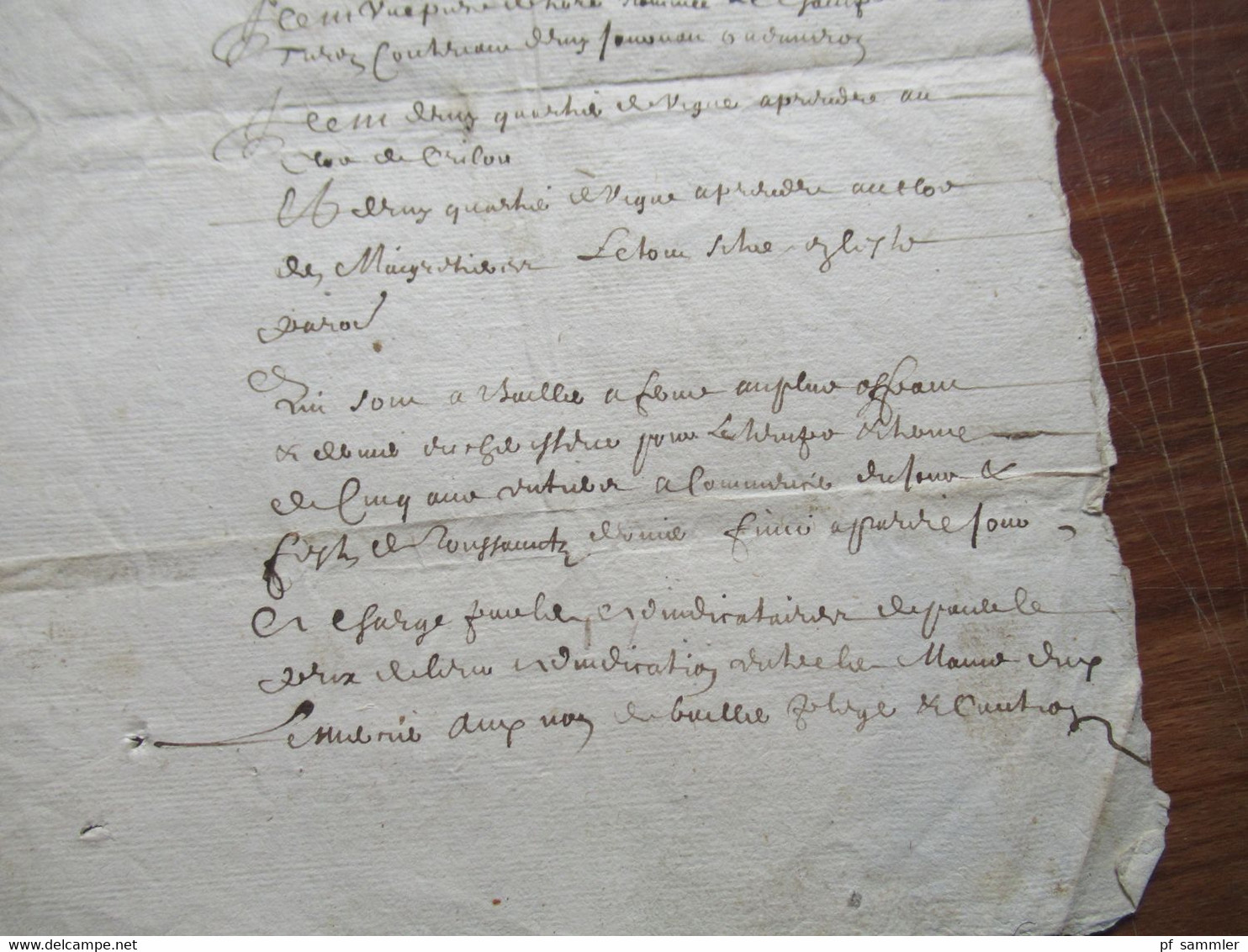 Frankreich Brief / Dokument Aus Dem Jahr 1662 / 17. Jahrhundert Faltbrief Mit Inhalt Und Schnörkelunterschrift - ....-1700: Precursors
