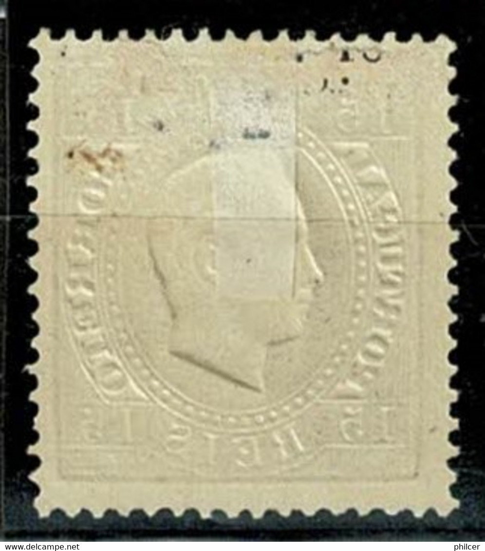 Portugal, 1870/6, # 38j Dent. 13 1/2, Tipo I, Papel Porcelana, MH - Neufs