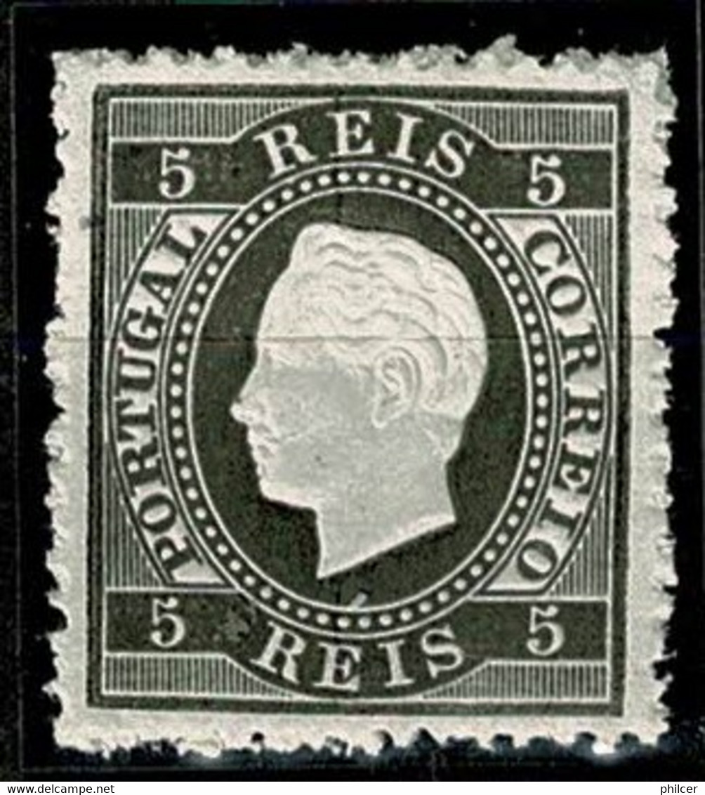 Portugal, 1870/6, # 36c Dent. 12 3/4, Tipo IV, MH - Neufs