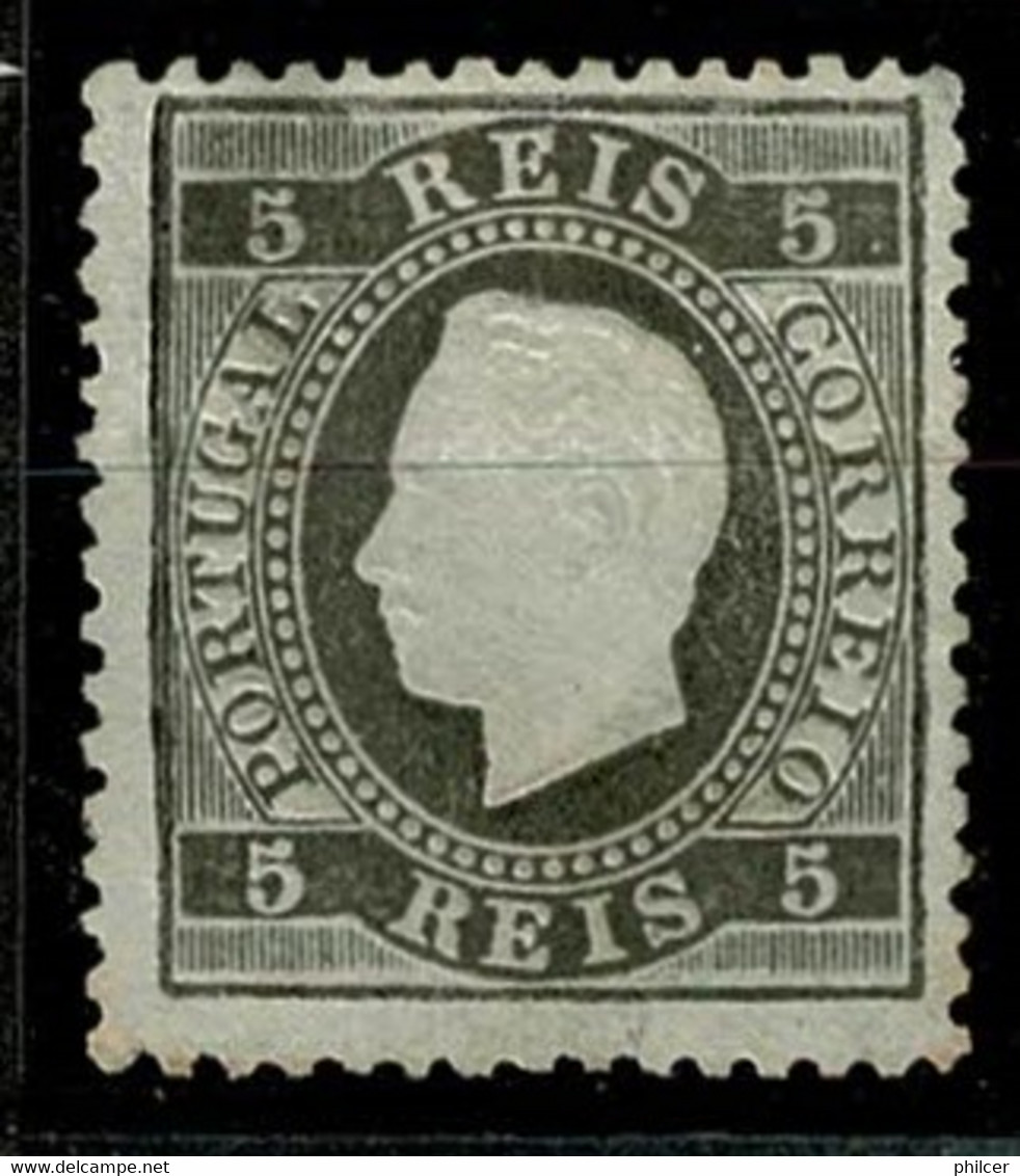 Portugal, 1870/6, # 36f Dent. 12 3/4, Tipo VII, MNG - Unused Stamps