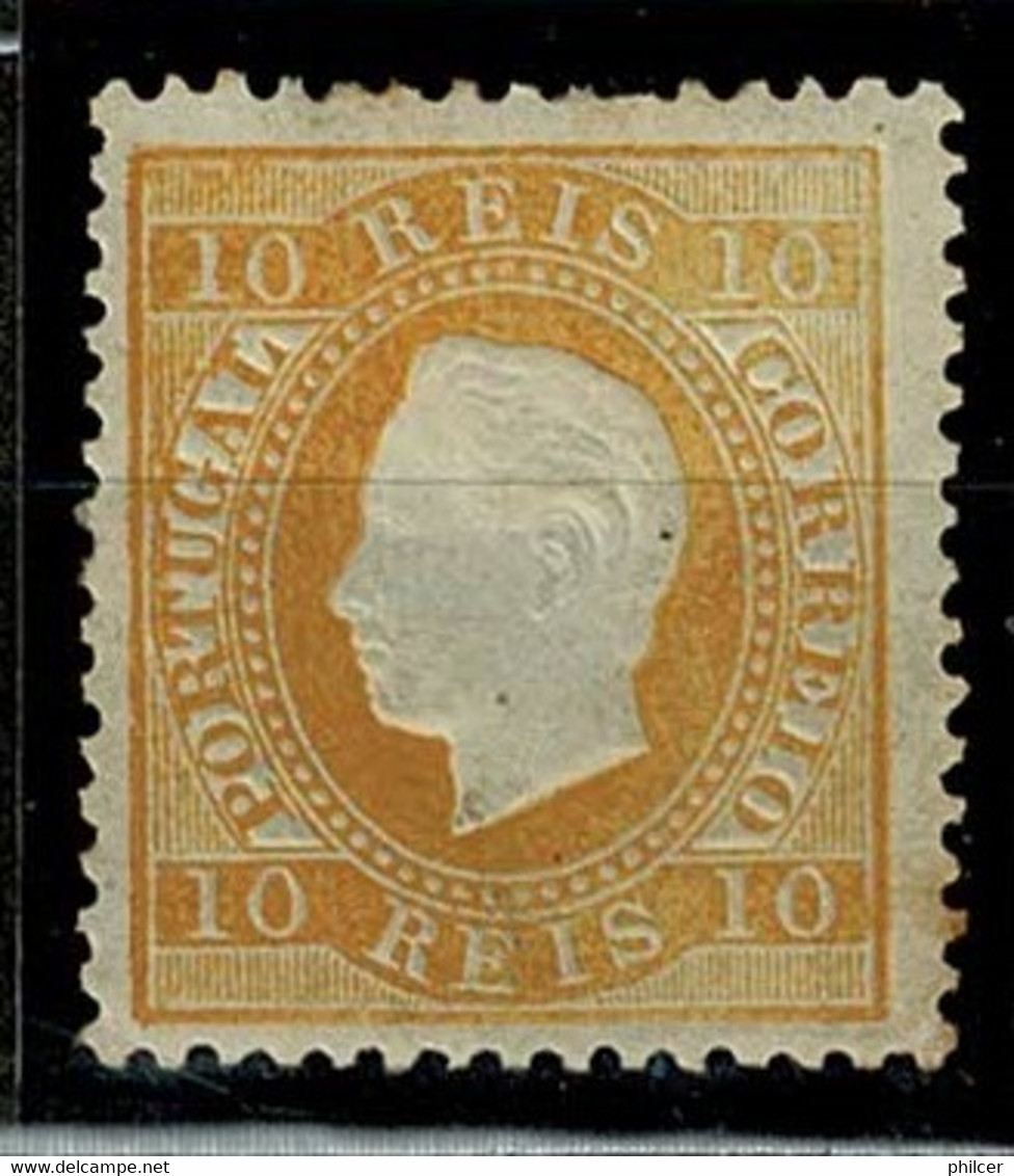 Portugal, 1870/6, # 37 Dent. 12 3/4, Tipo I, MH - Ongebruikt