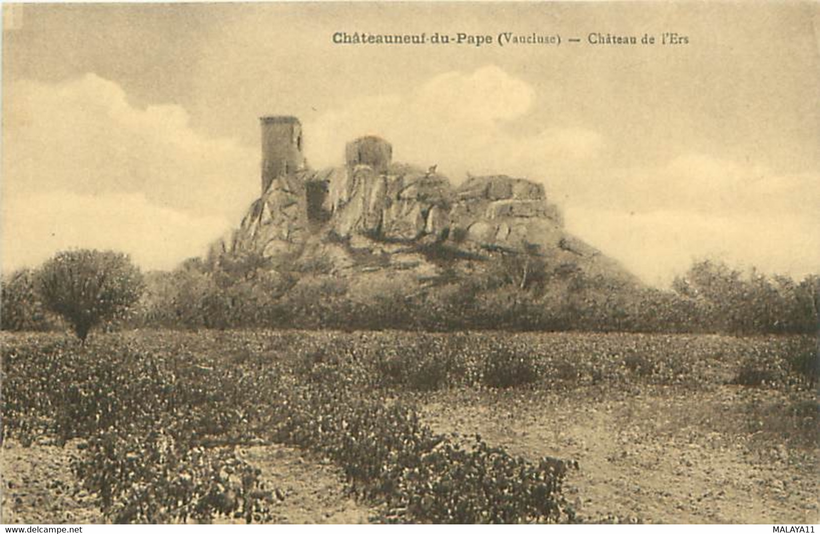 CPA - CHÂTEAUNEUF-DU-PAPE - CHÂTEAU DE L'HERS - Chateauneuf Du Pape