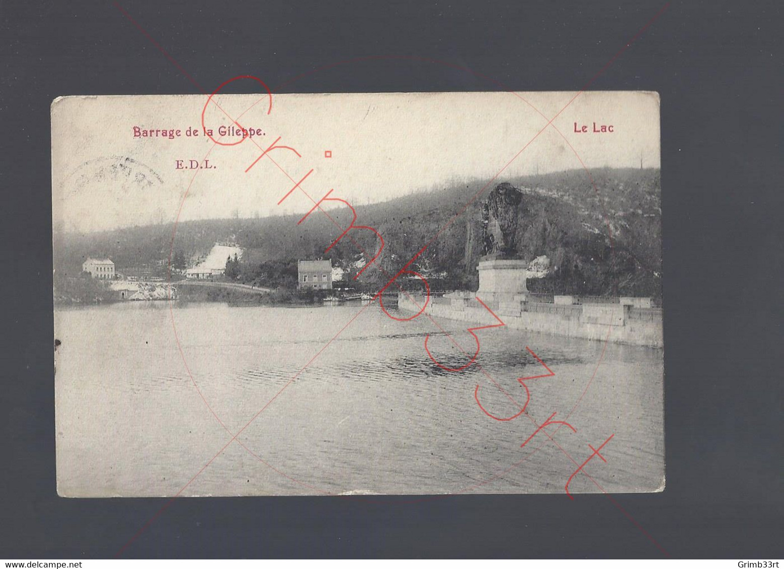 Barrage De La Gileppe - Le Lac - E.D.L. - Chocolat Blumer Anvers - Postkaart - Gileppe (Stuwdam)