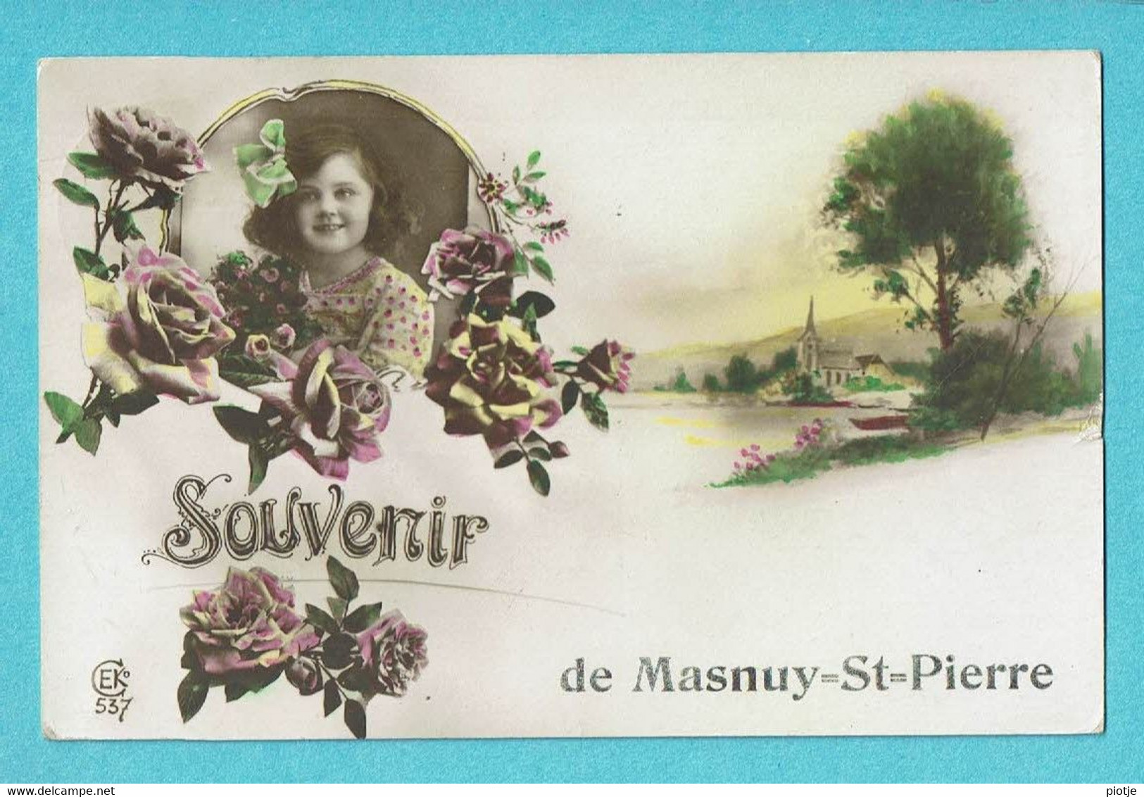 * Masnuy Saint Pierre - Jurbise (Hainaut - La Wallonie) * (EK, Nr 537) Souvenir, Fantaisie, Graine De Roses, Fleurs, TOP - Jurbise