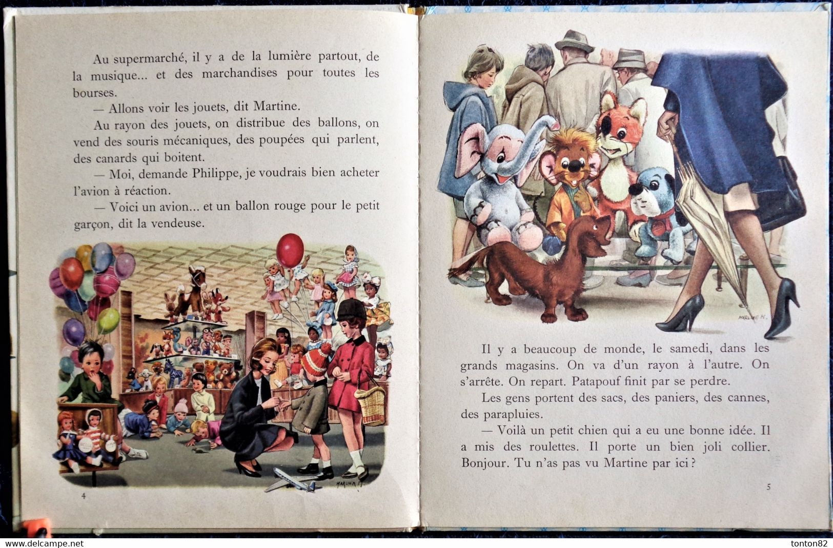 G. Delahaye / M. Marlier - Martine fait ses courses - Collection   " Farandole " - Casterman - ( 1964 ) .