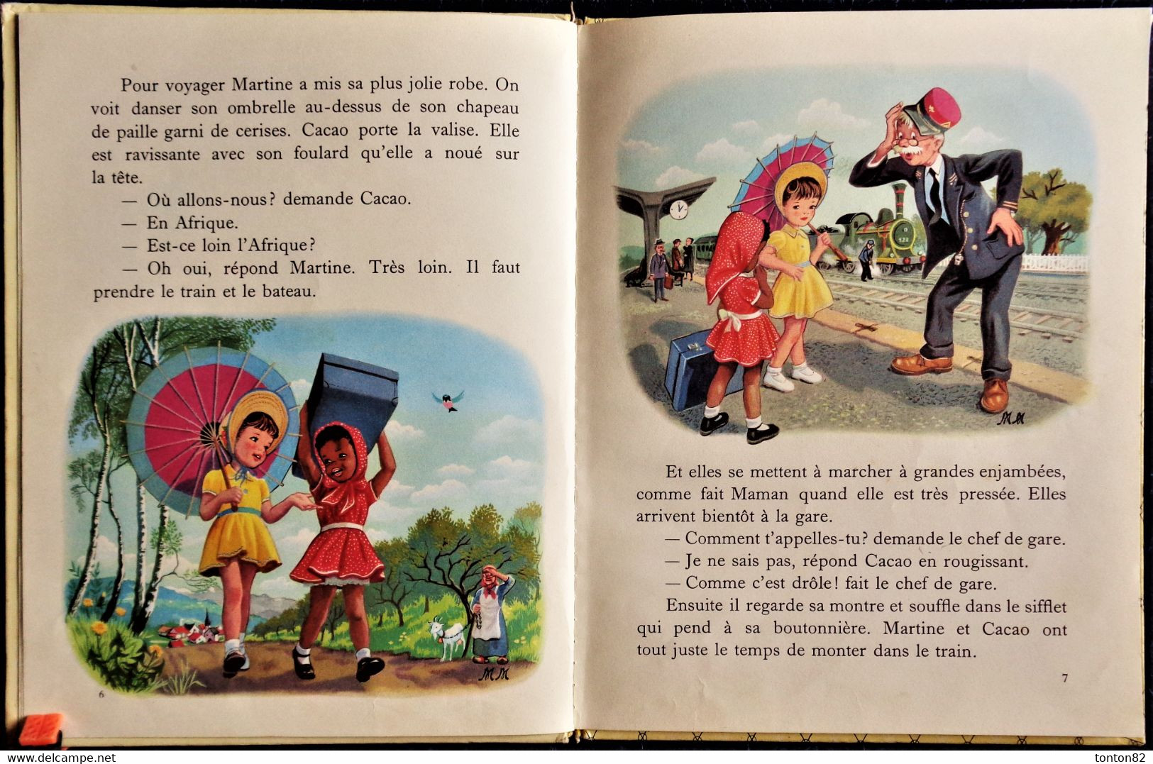 G. Delahaye / M. Marlier - Martine en voyage - Collection   " Farandole " - Casterman - ( 1954 ) .