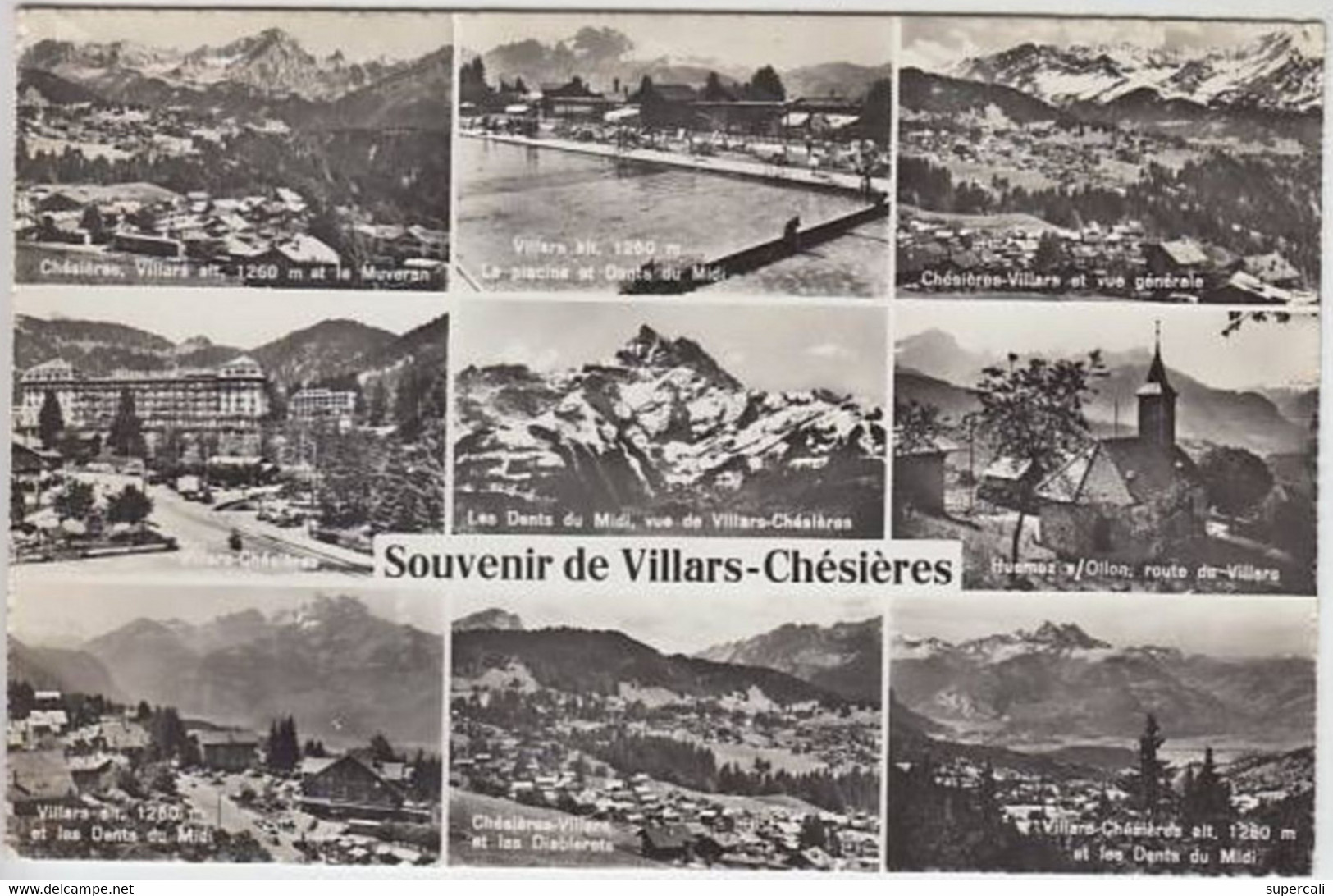 REF23.362  SUISSE. SOUVENIR DE VILLARS-CHESIERES EN 9 VUES - Villars-les-Moines