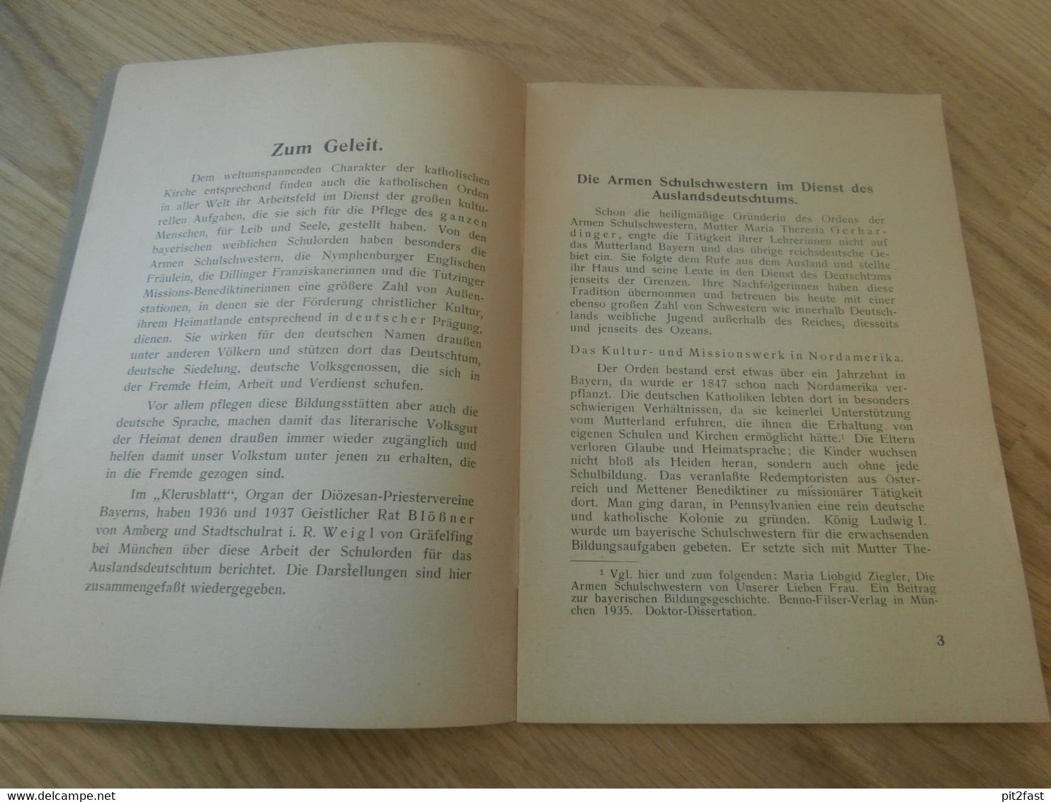 Bayerische Schulorden Im Auslandsdeutschtum 1937 , Diözesan - Priestervereine Bayern , Prieser , Franziskaner , Mission - Zeldzaamheden