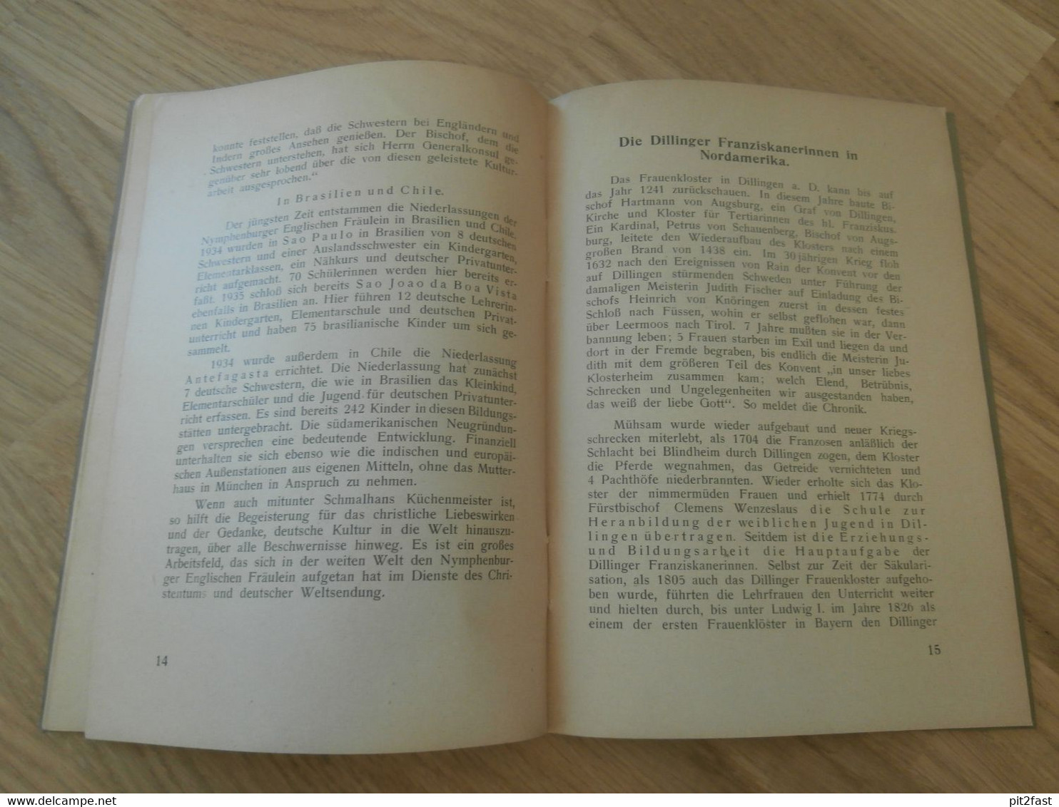 Bayerische Schulorden im Auslandsdeutschtum 1937 , Diözesan - Priestervereine Bayern , Prieser , Franziskaner , Mission