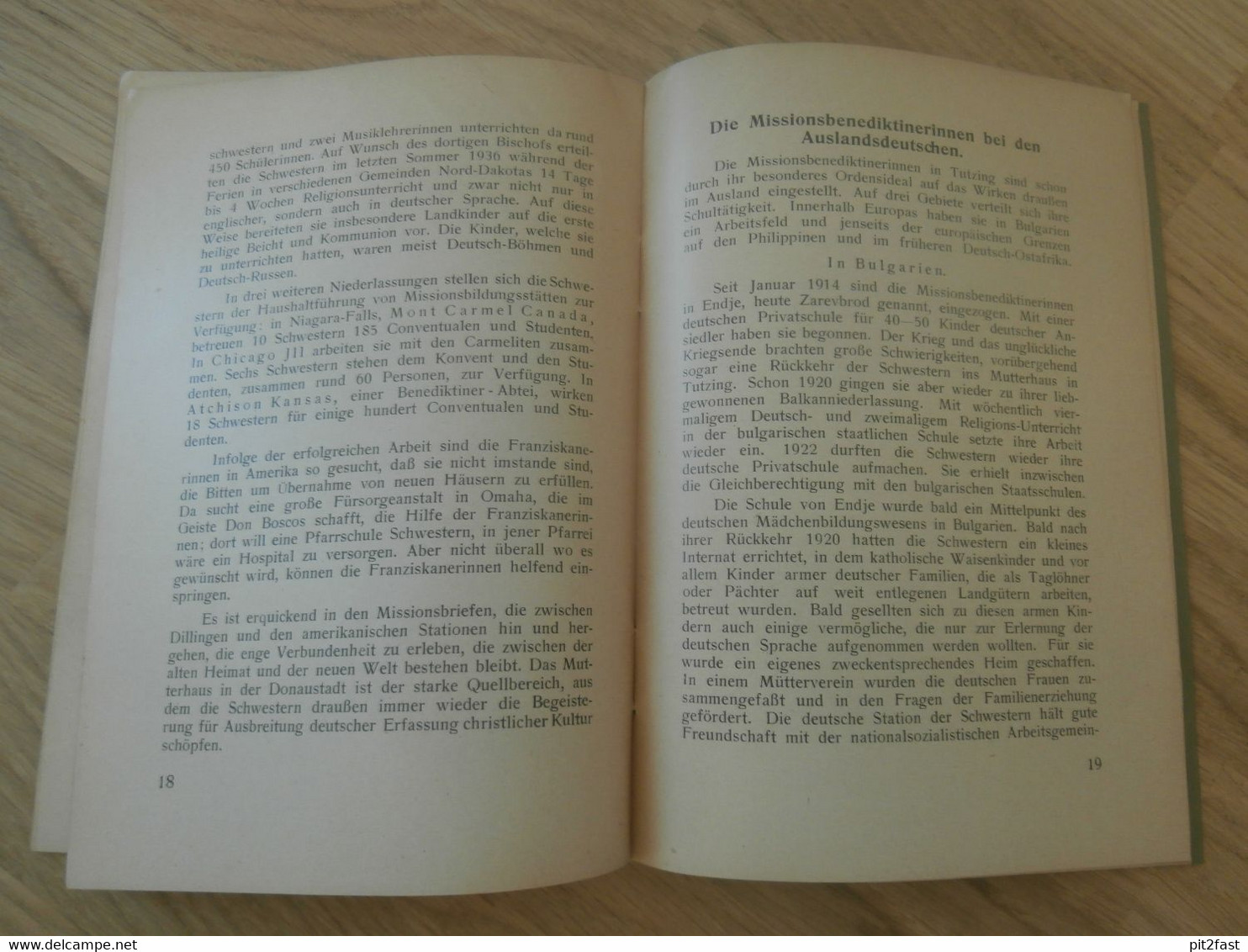 Bayerische Schulorden im Auslandsdeutschtum 1937 , Diözesan - Priestervereine Bayern , Prieser , Franziskaner , Mission