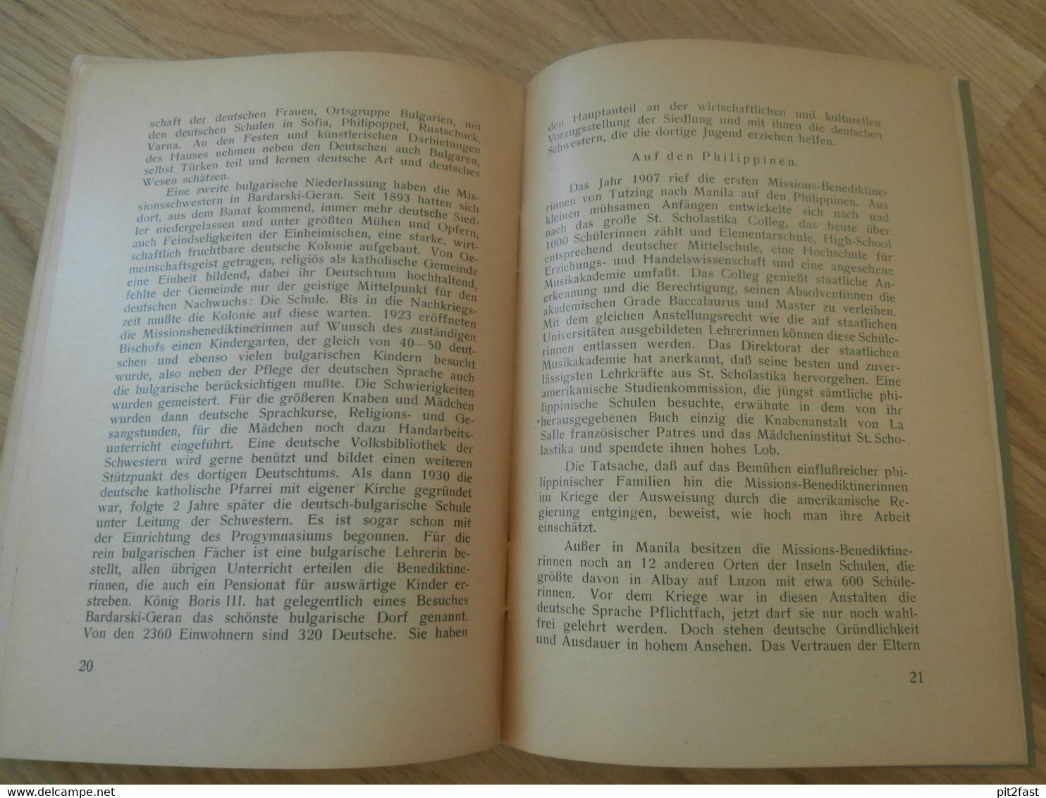 Bayerische Schulorden im Auslandsdeutschtum 1937 , Diözesan - Priestervereine Bayern , Prieser , Franziskaner , Mission