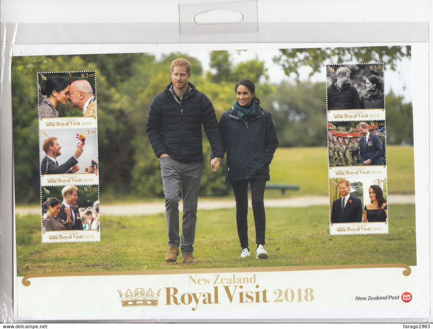 2018 New Zealand Royal Visit  Harry LARGE Miniature Sheet MNH @ BELOW FACE VALUE - Unused Stamps