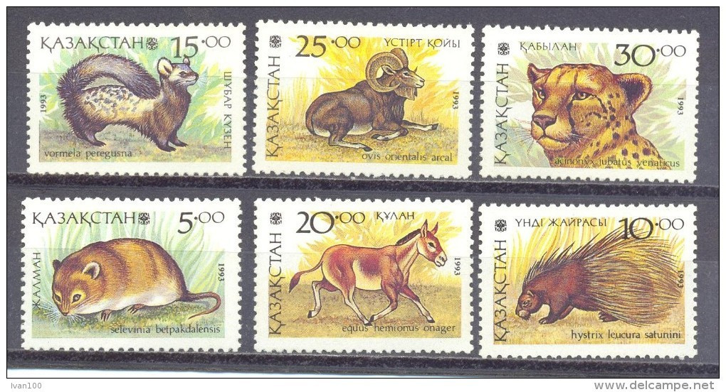 1993.Kazakhstan,Animals, 6v, Mint/** - Kasachstan
