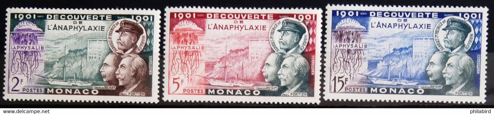 MONACO                      N° 394/396                       NEUF** - Unused Stamps