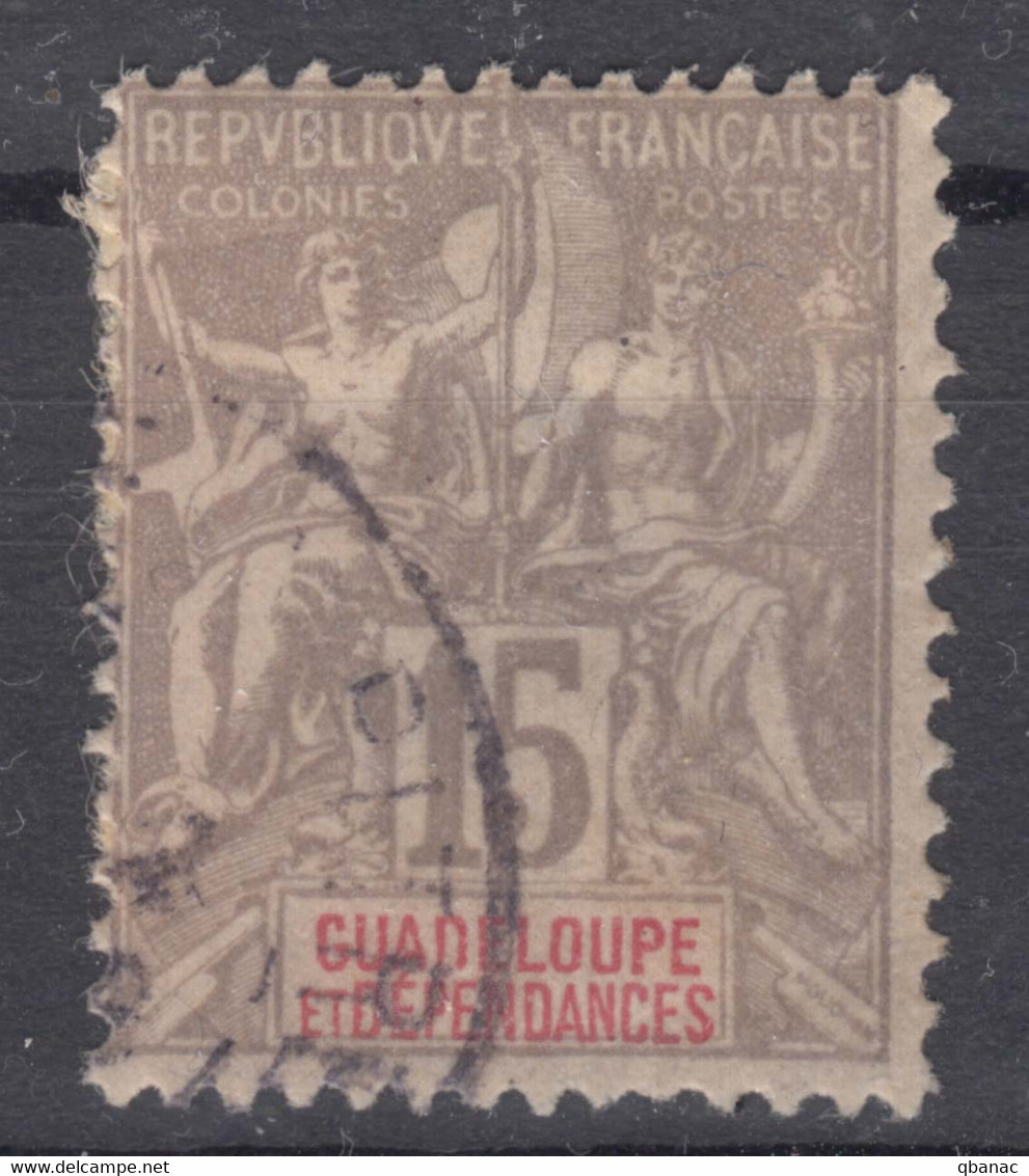 Guadeloupe 1900 Yvert#42 Used - Gebraucht