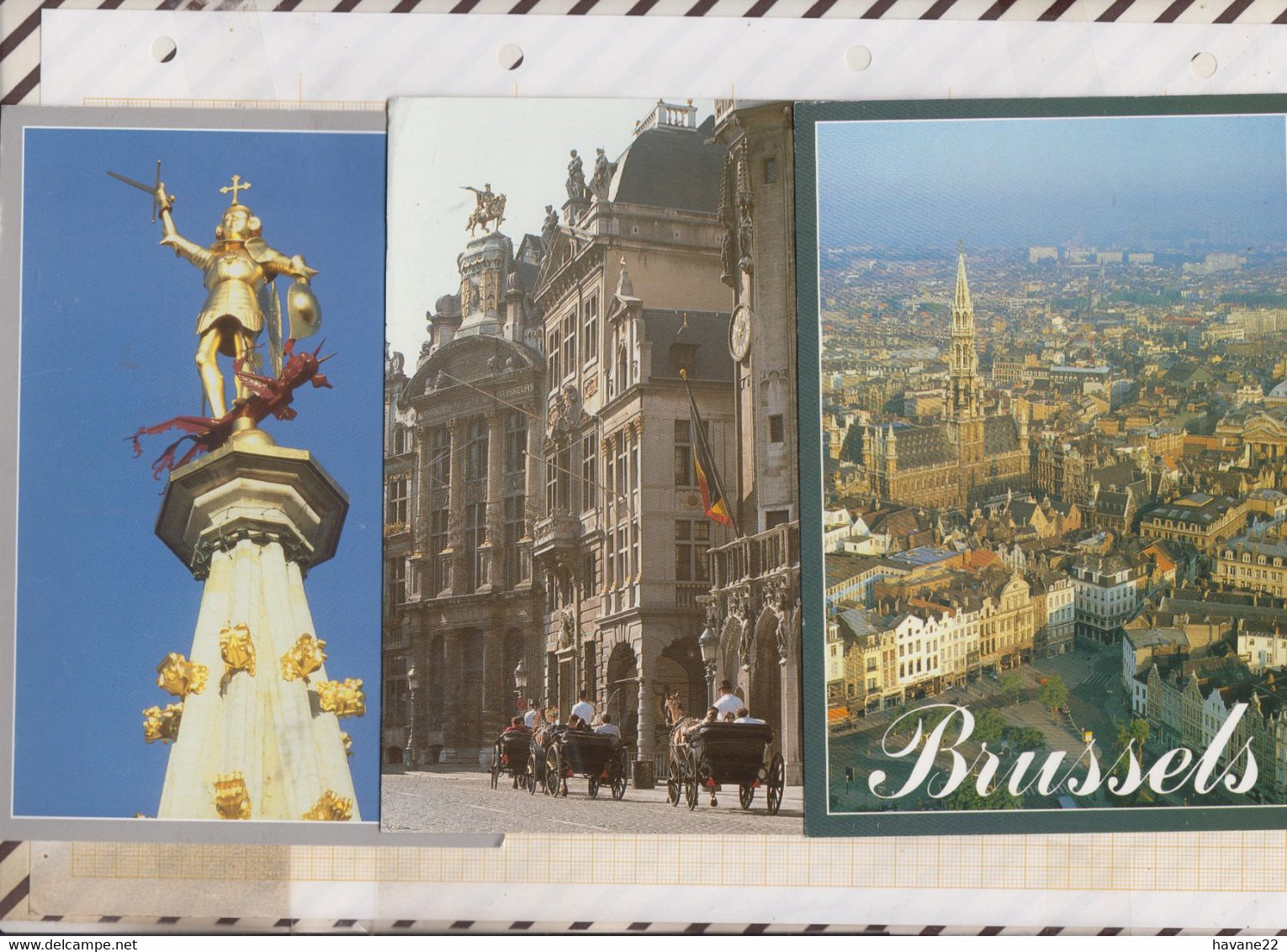 22C908 Lot De 3 Carte PHOTO MARC BOSERET BRUXELLES BRUSSEL - Lotes Y Colecciones