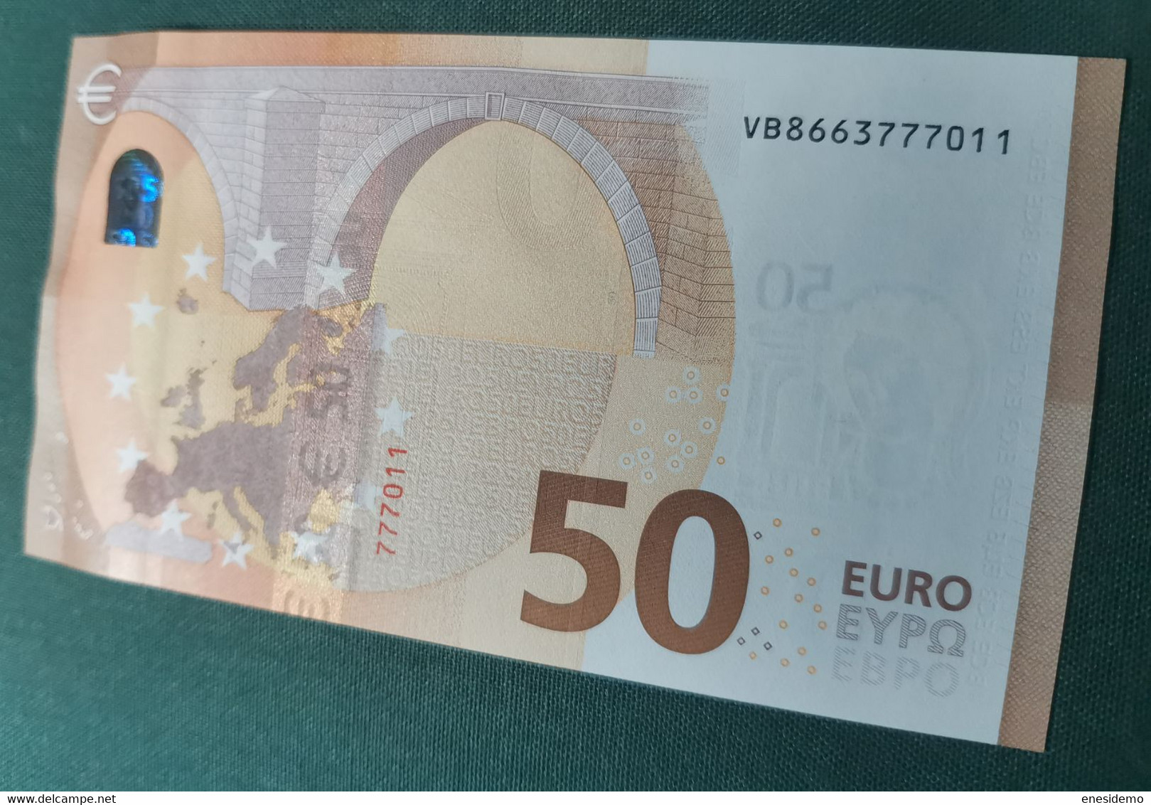 50 EURO SPAIN 2017 DRAGHI V018E4 VB SC FDS UNCIRCULATED  PERFECT - 50 Euro