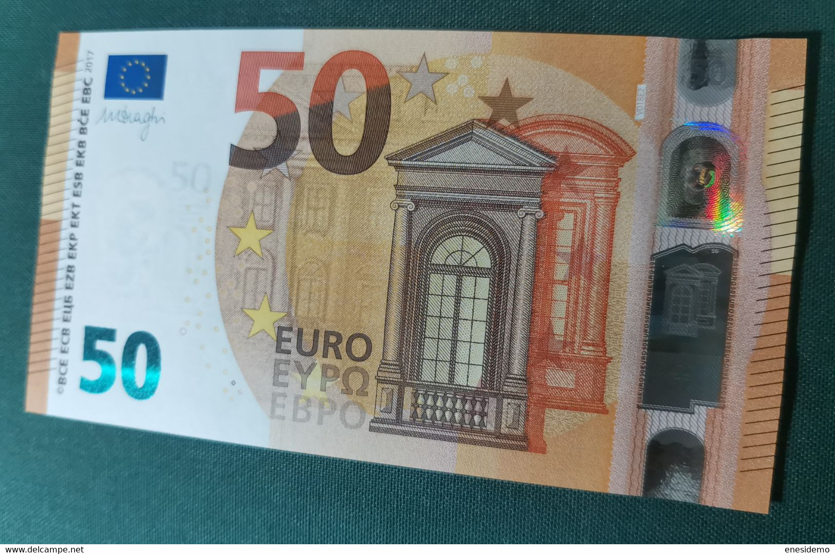 50 EURO SPAIN 2017 DRAGHI V018E4 VB SC FDS UNCIRCULATED  PERFECT