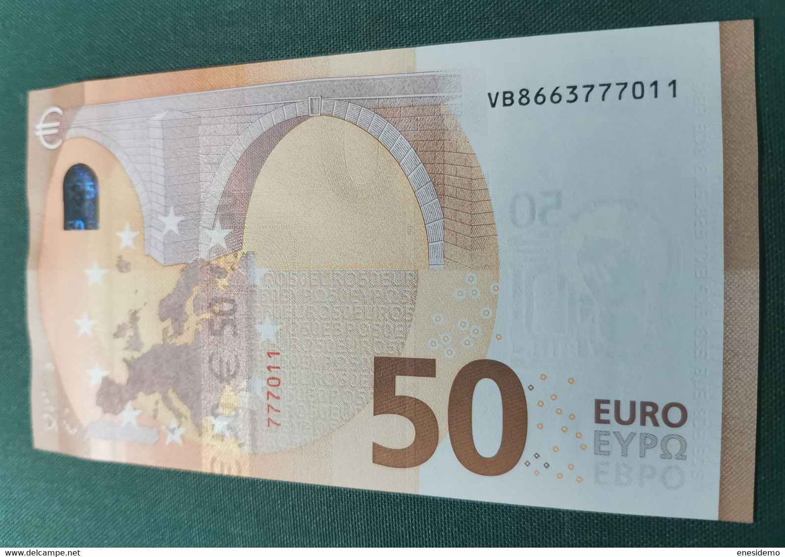 50 EURO SPAIN 2017 DRAGHI V018E4 VB SC FDS UNCIRCULATED  PERFECT