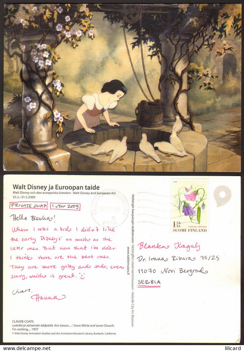 Disney Snow White And Seven Dwarfs Finland Nice Stamp # 35911 - Disneyworld