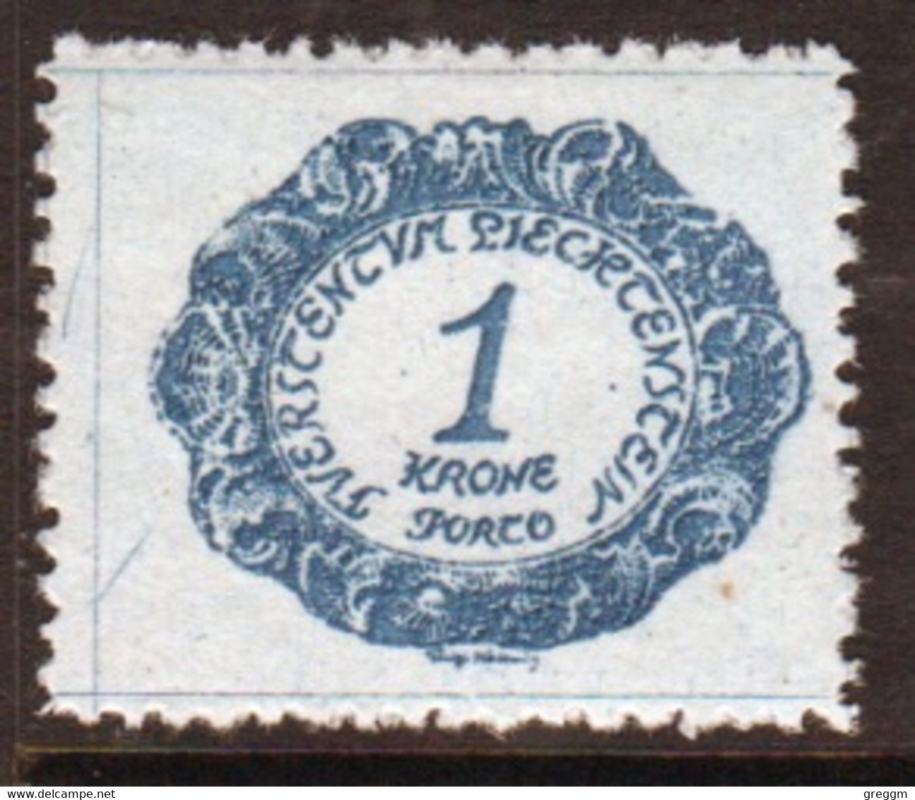 Liechtenstein 1920 Single 1k  Postage Due Stamp In Unmounted Mint Condition. - Strafportzegels