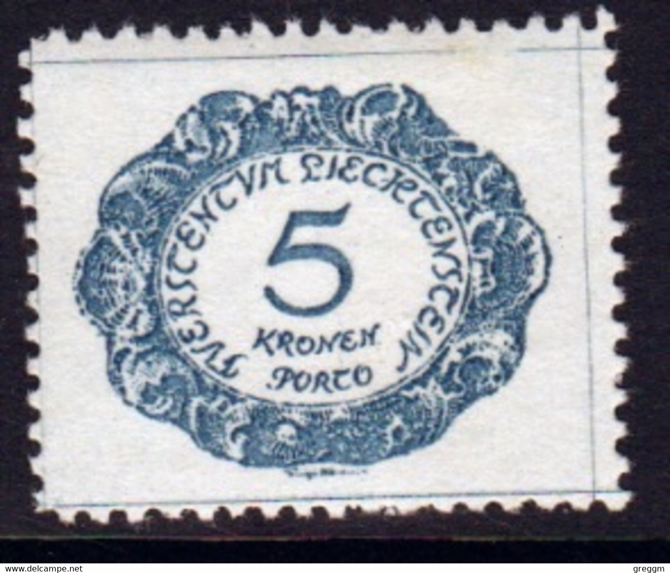 Liechtenstein 1920 Single 5k  Postage Due Stamp In Unmounted Mint Condition. - Taxe