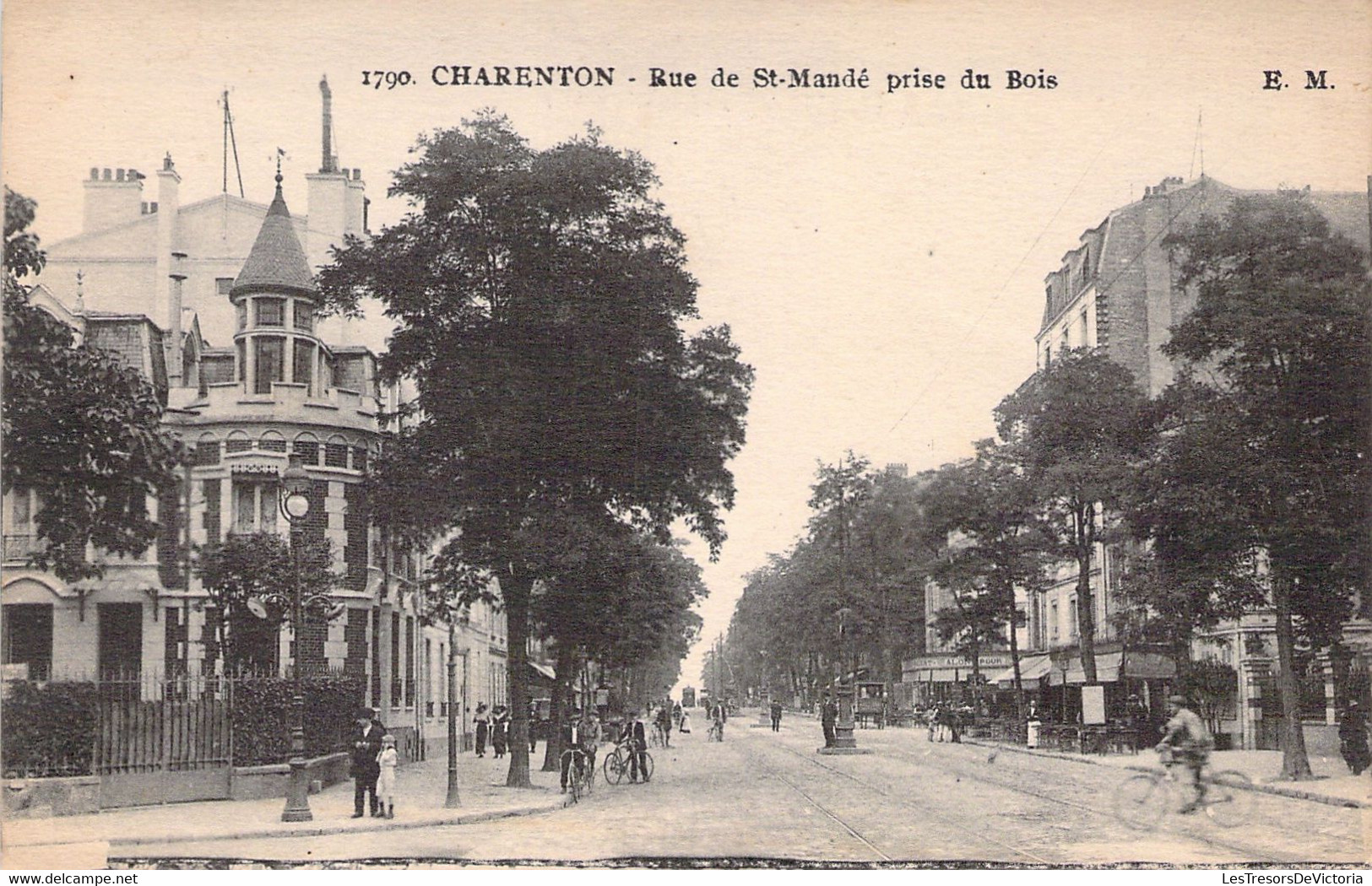 CPA Charenton - Rue De St Mandé Prise Du Bois - Animé - Charenton Le Pont