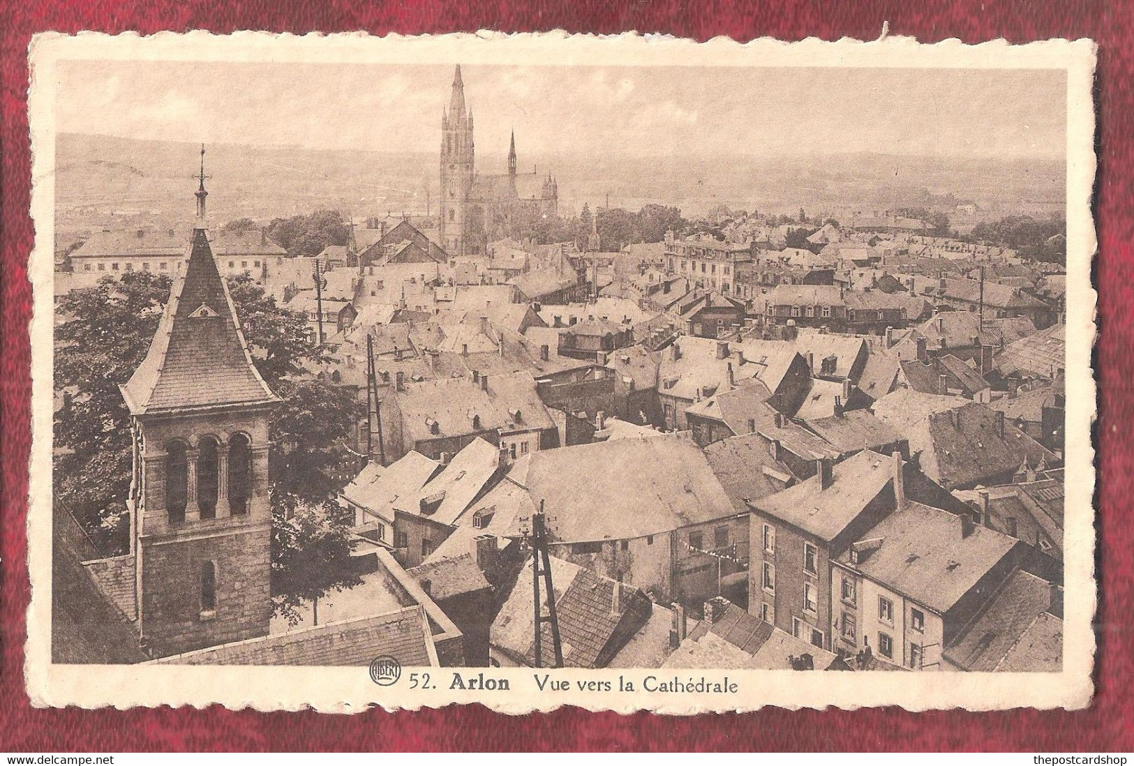 Arlon - Vue Vers La Catéhdrale Used AVEC DEUX TIMBRES - Arlon