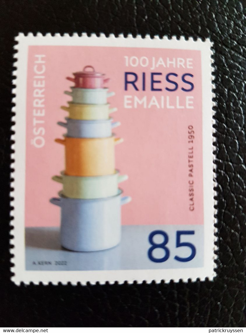 Austria 2022 Autriche RIESS Enamelware Centenary Kitchenware Cook  Pots Pans 1v Mnh - Unused Stamps