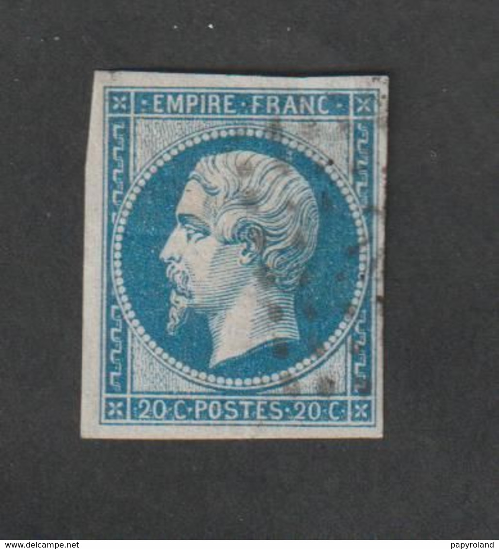Timbres -  N°14 Aa - Type  Napoléon III , Légende  Empire Franc  - Type I - 1854- Oblitéré - - Other & Unclassified
